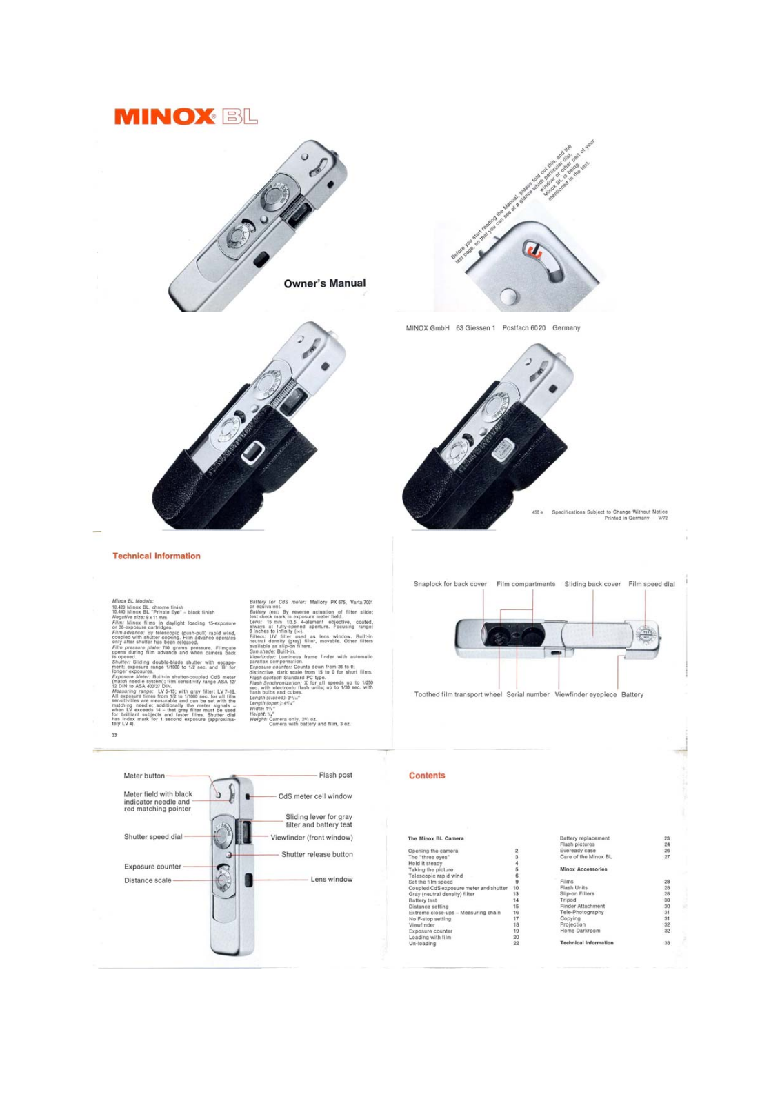 Minox BL User Manual