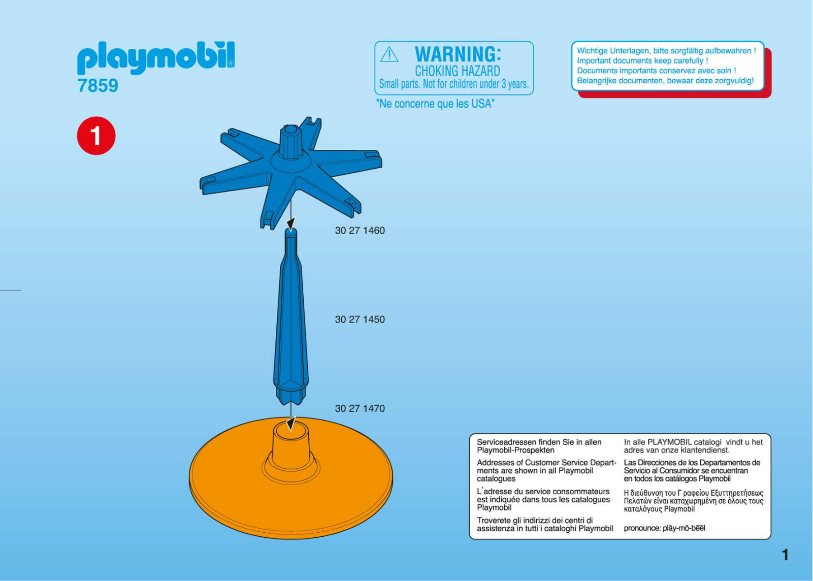 Playmobil 7859 Instructions