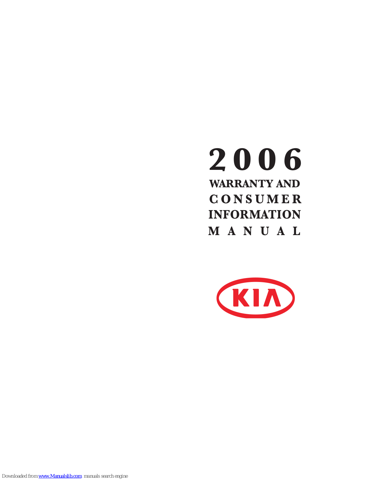 Kia 2006 Automobile User Manual