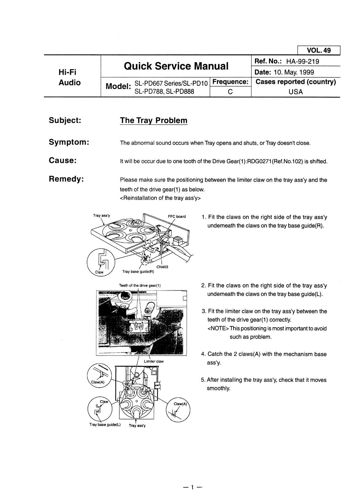 Technics SLPD788 Service guide - ManualMachine.com