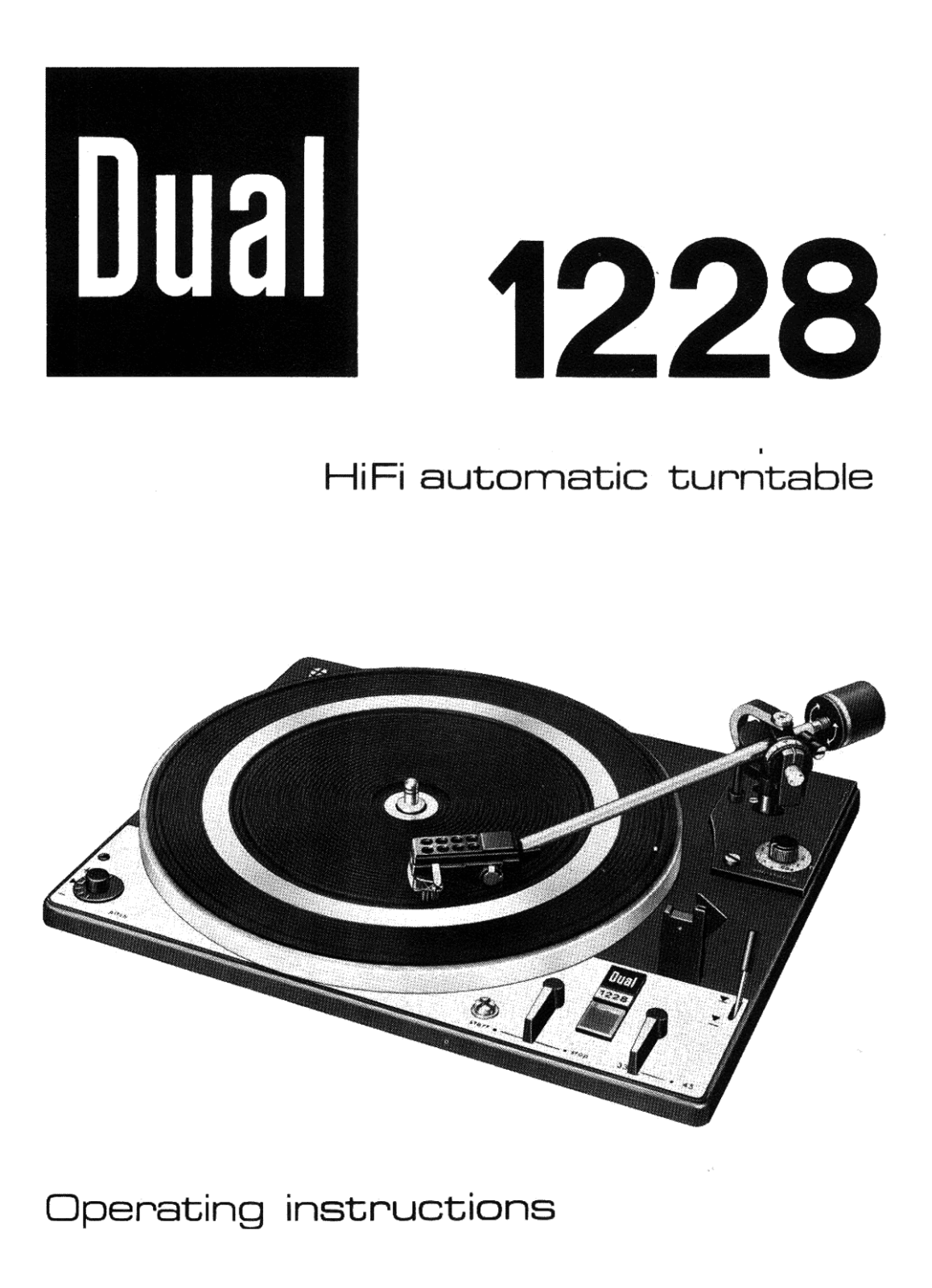 Dual 1228 Owners Manual