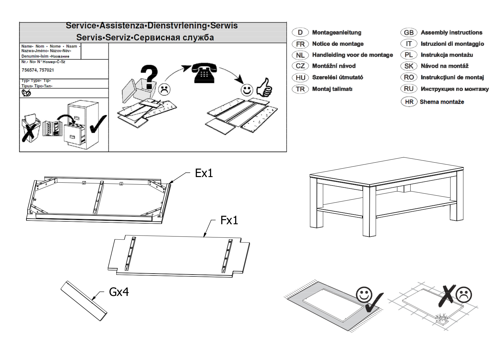 Home affaire Boss Assembly instructions