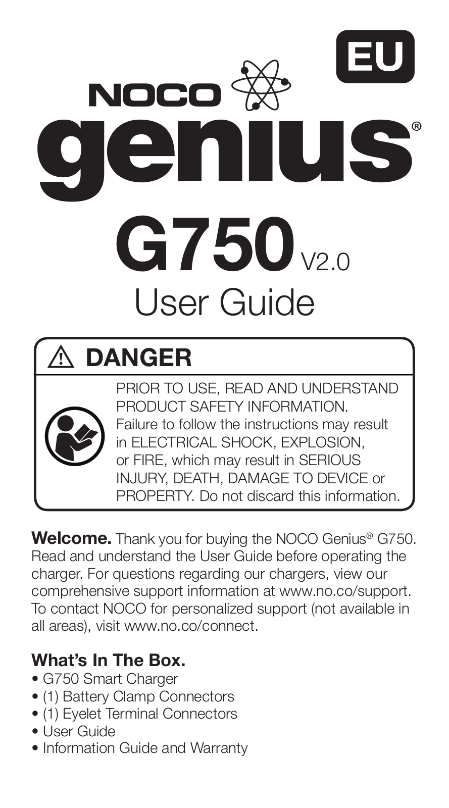 Noco G750 User Manual