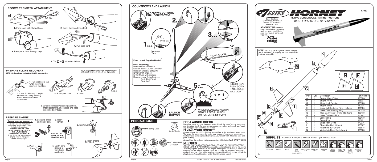 ESTES Hornet User Manual