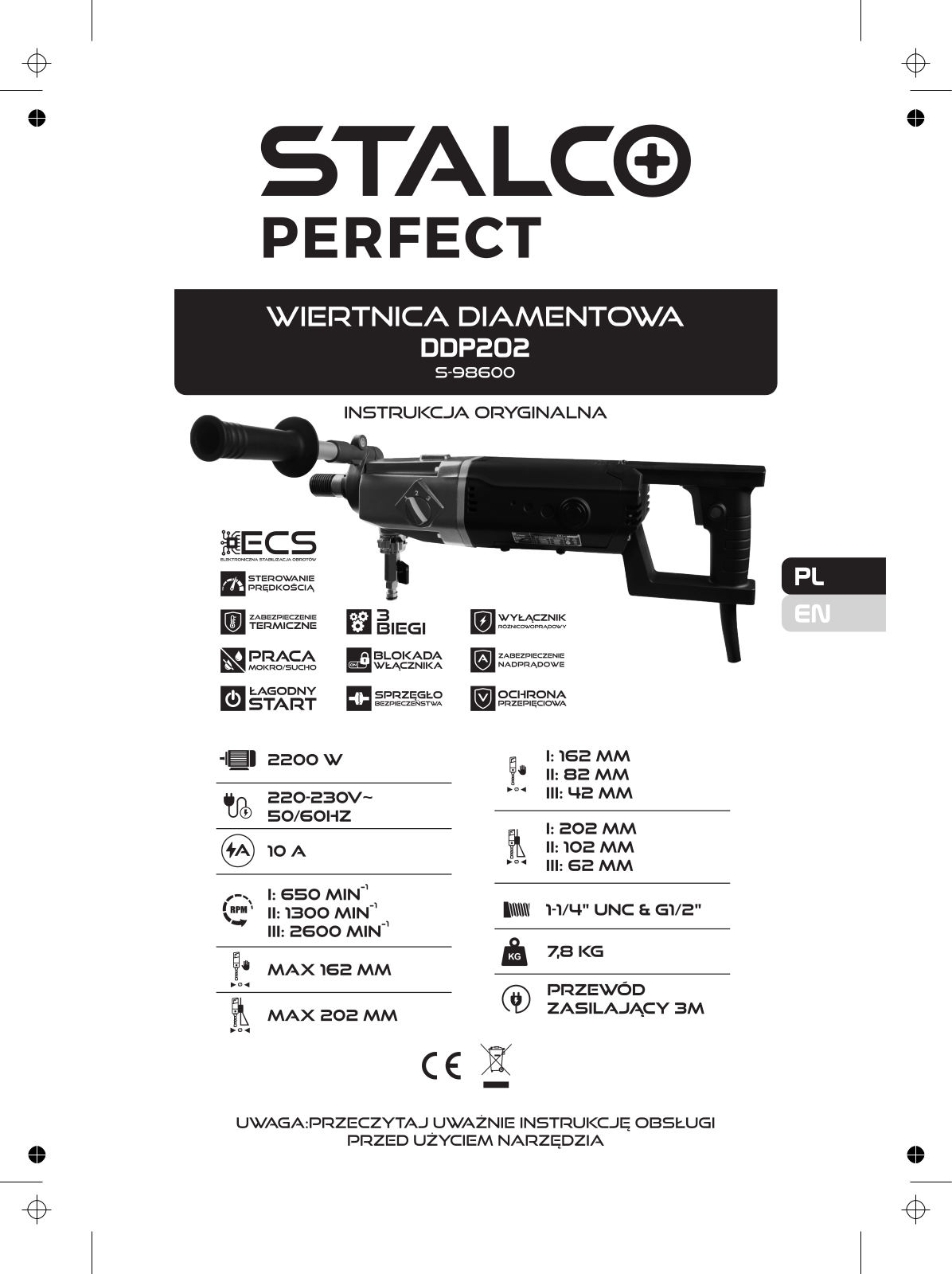 STALCO DDP202, S-98600 User guide - ManualMachine.com