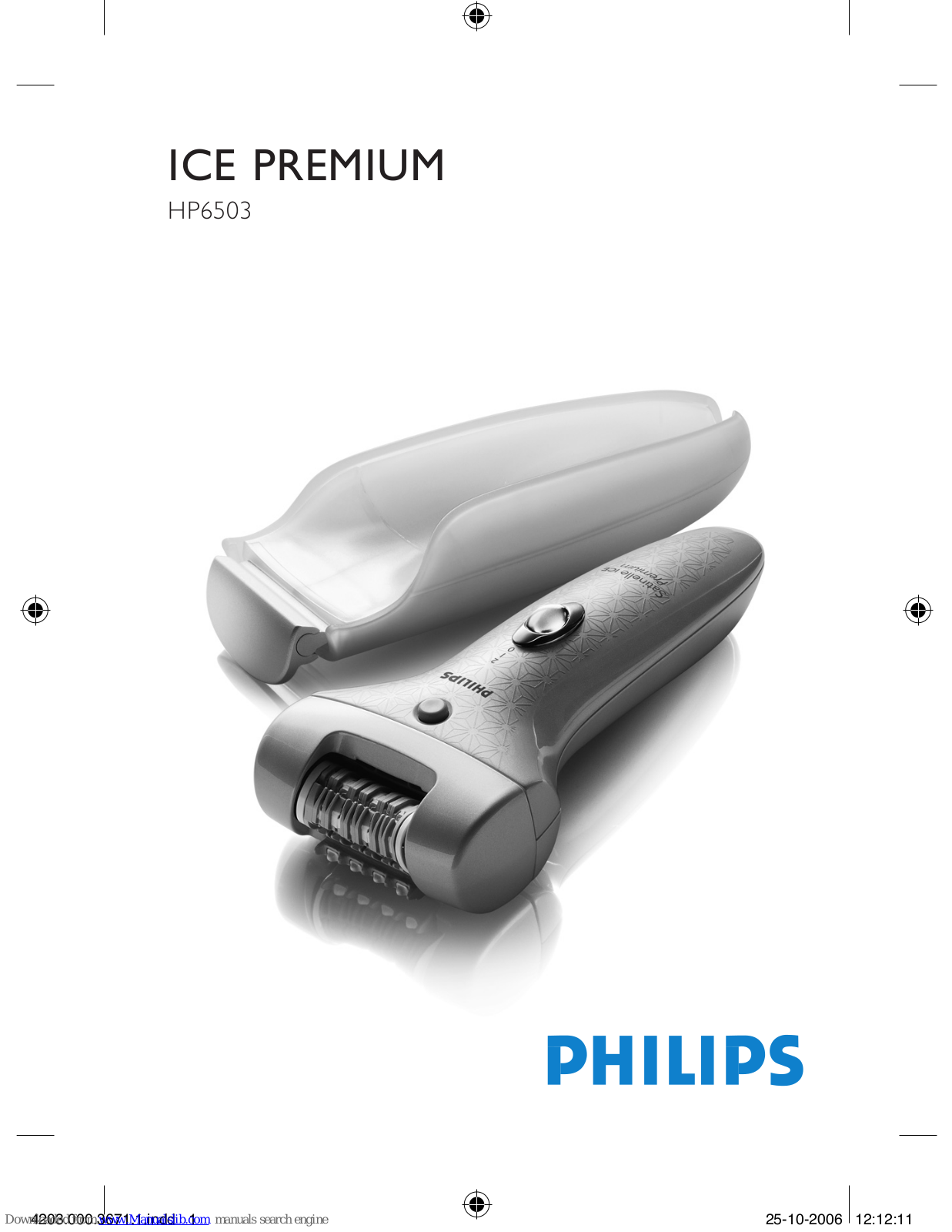 Philips ICE PREMIUM HP6503 User Manual