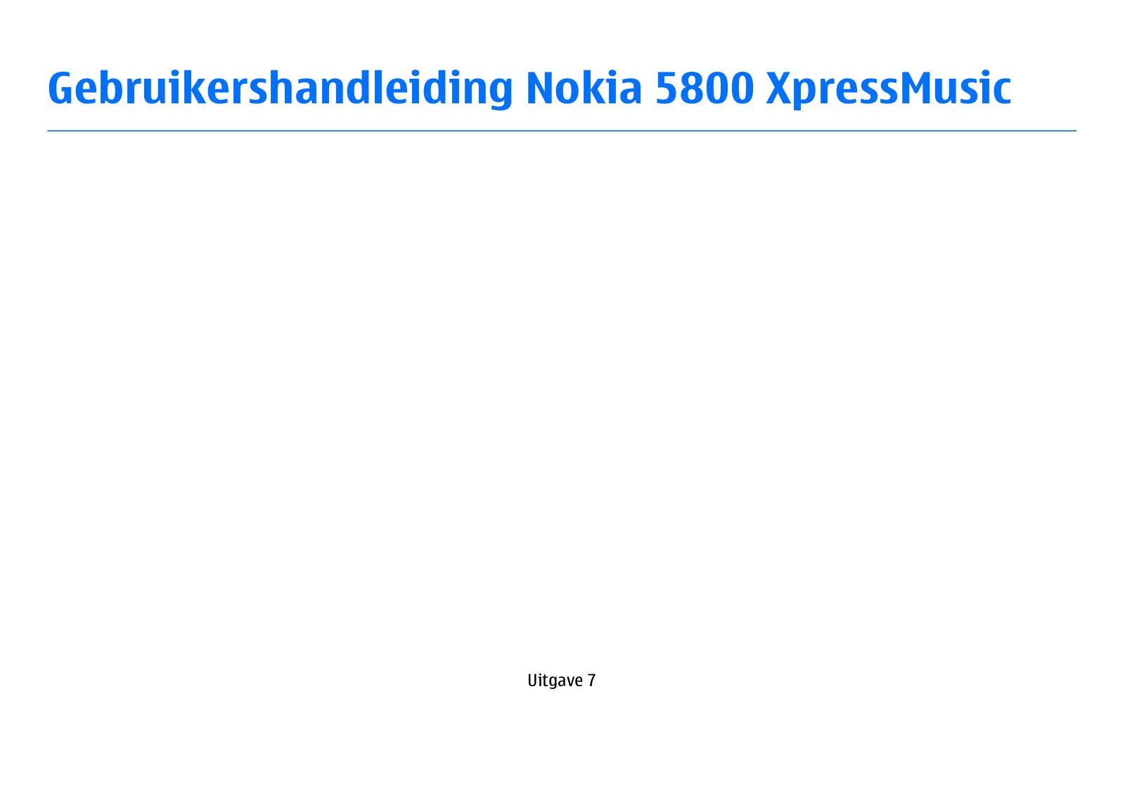 Nokia 5800XM User Manual
