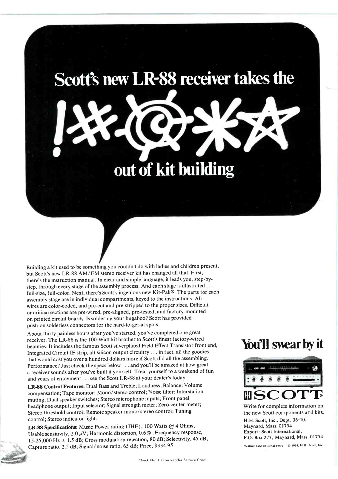 Scott LR-88 User Manual