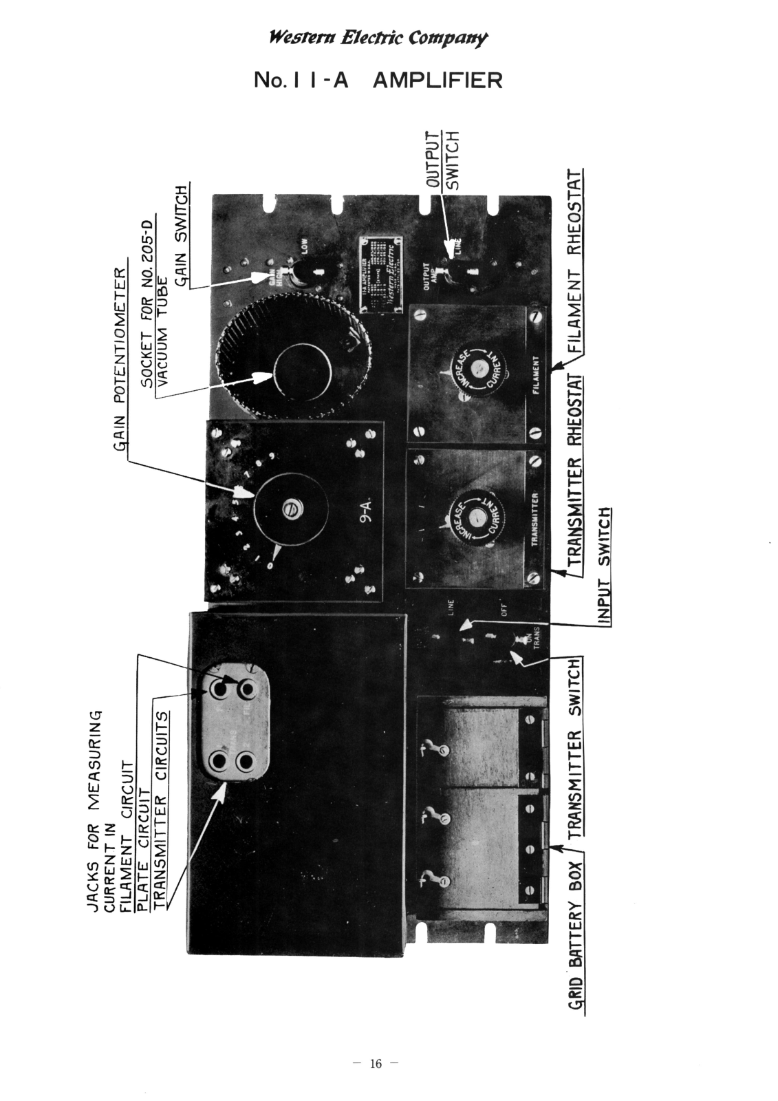 Western Electric 11-A Schematic