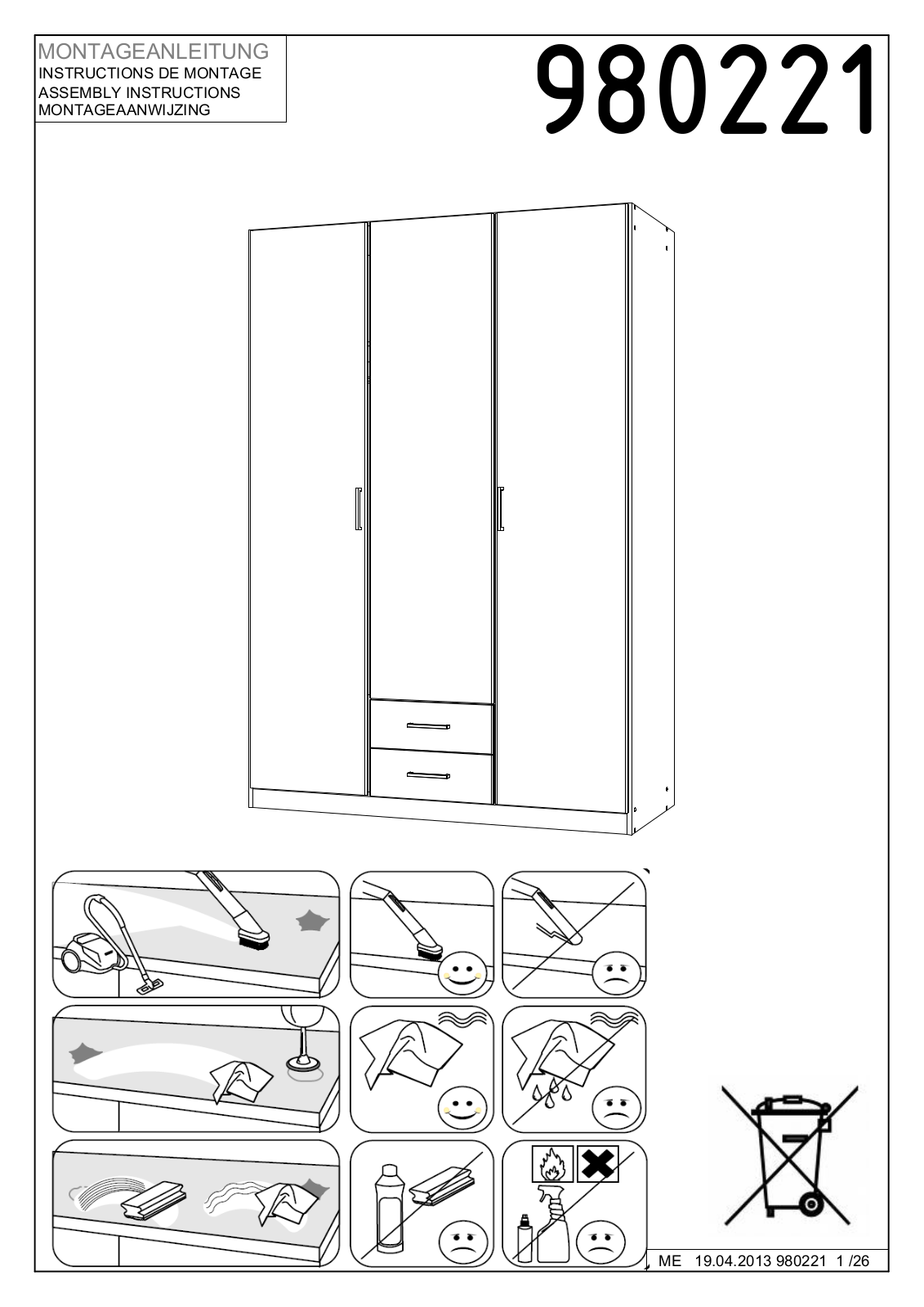 Wimex 980221 Assembly instructions