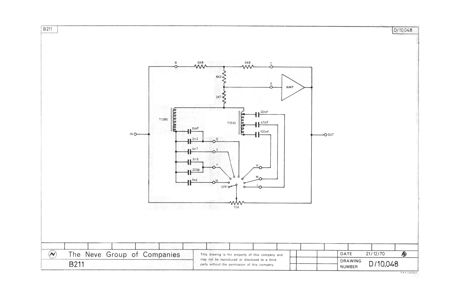 Neve 0211 User Manual