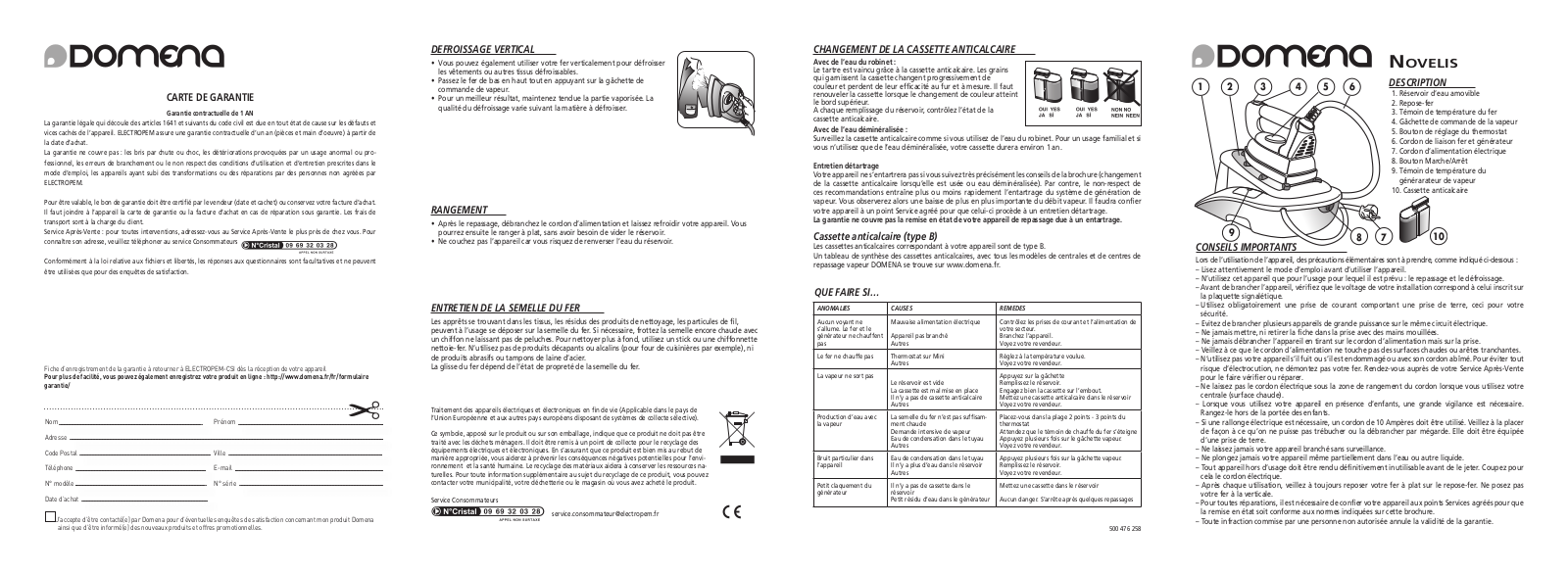 DOMENA NOVELIS User Manual