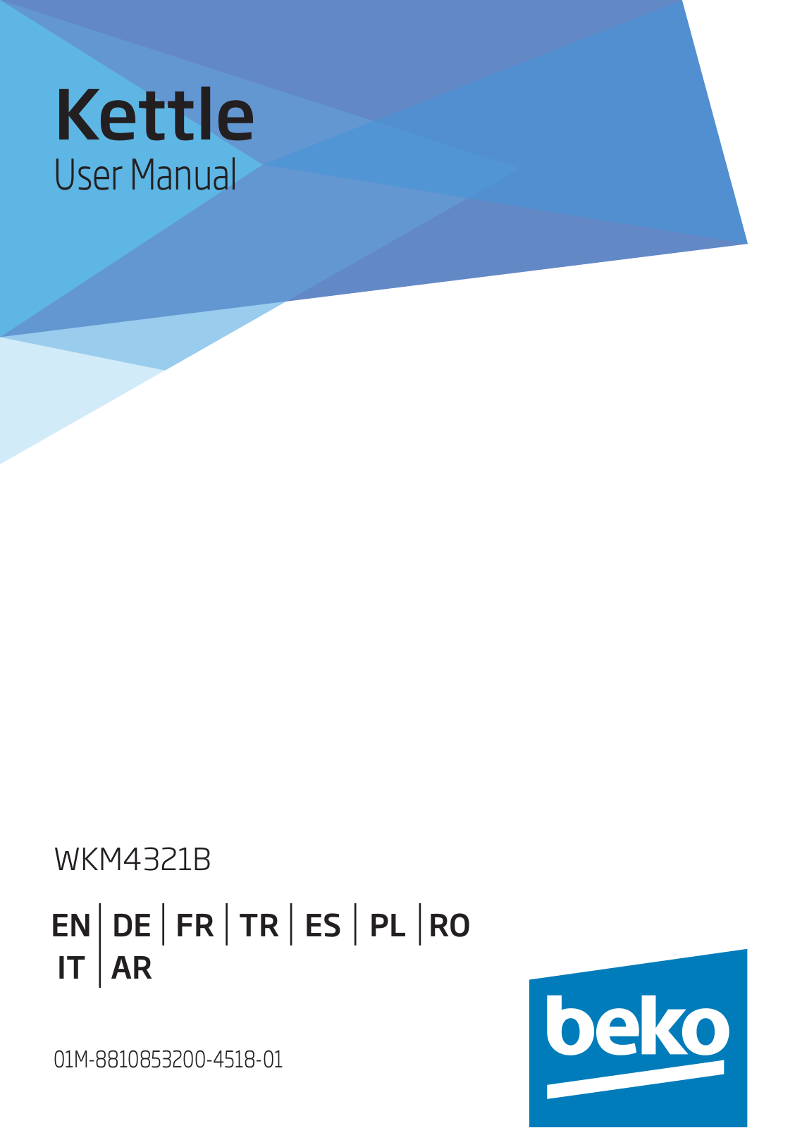 Beko WKM4321B User manual