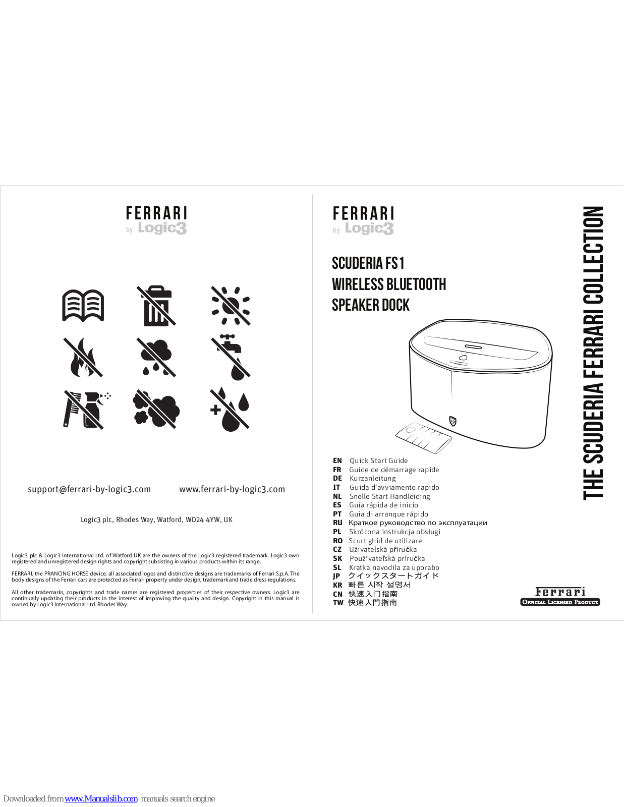 Ferrari SCUDERIA FS1 Quick Start Manual