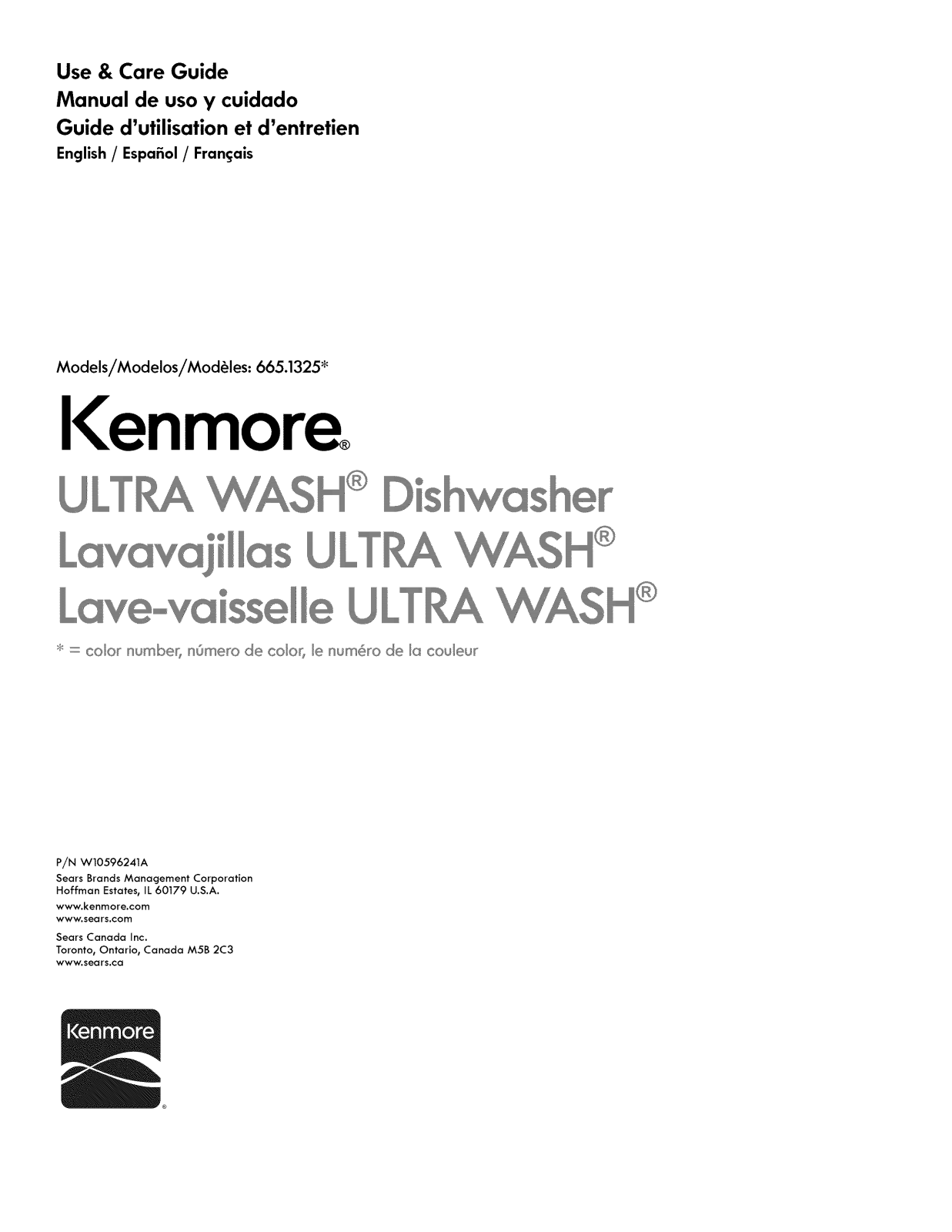 Kenmore 66513259K115, 66513252K115 Owner’s Manual