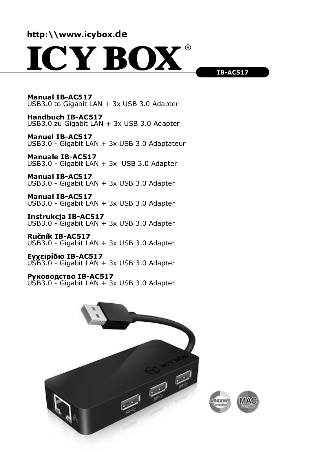 RaidSonic IB-AC517 User Manual