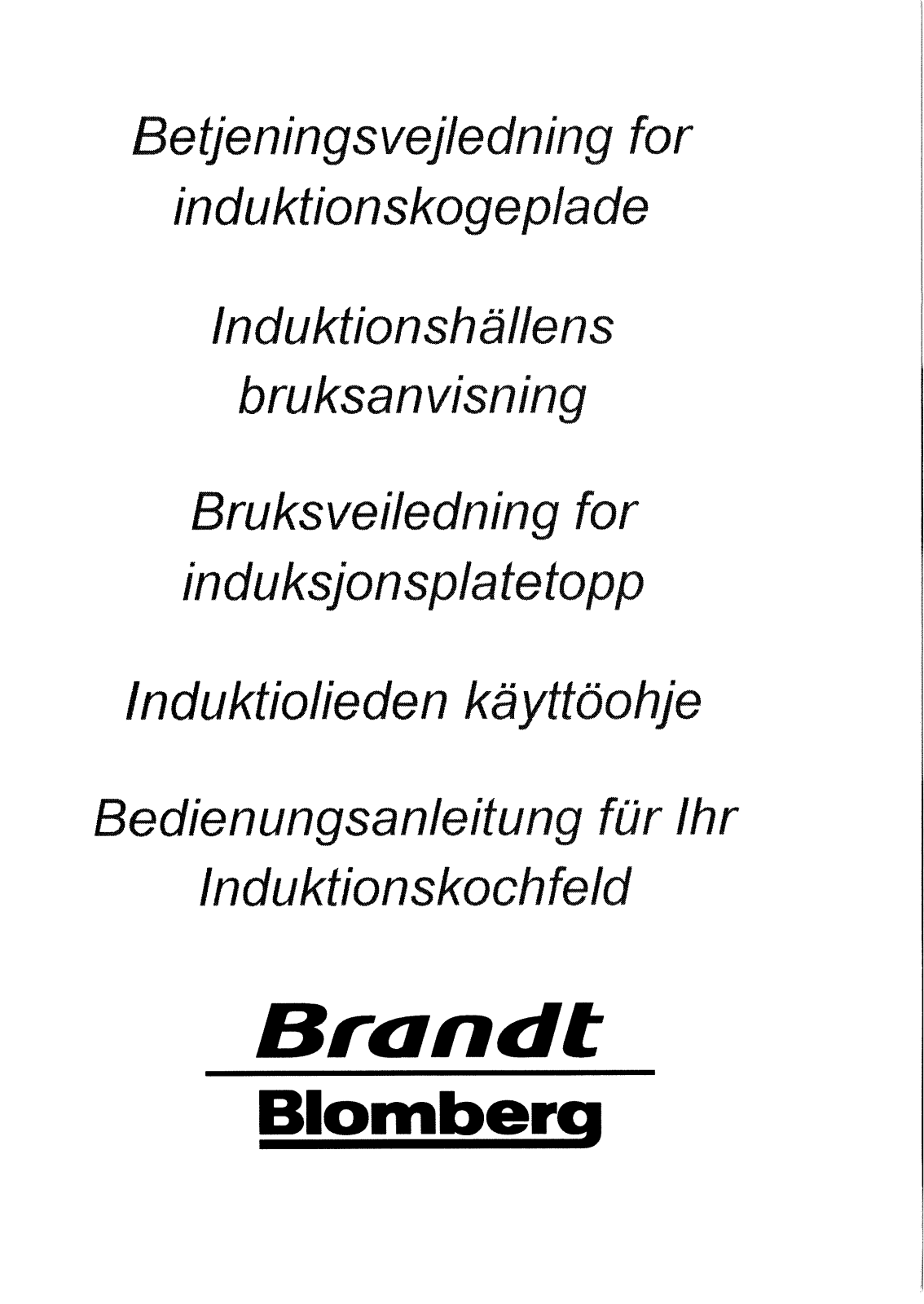 Brandt HFR75X1N User Manual