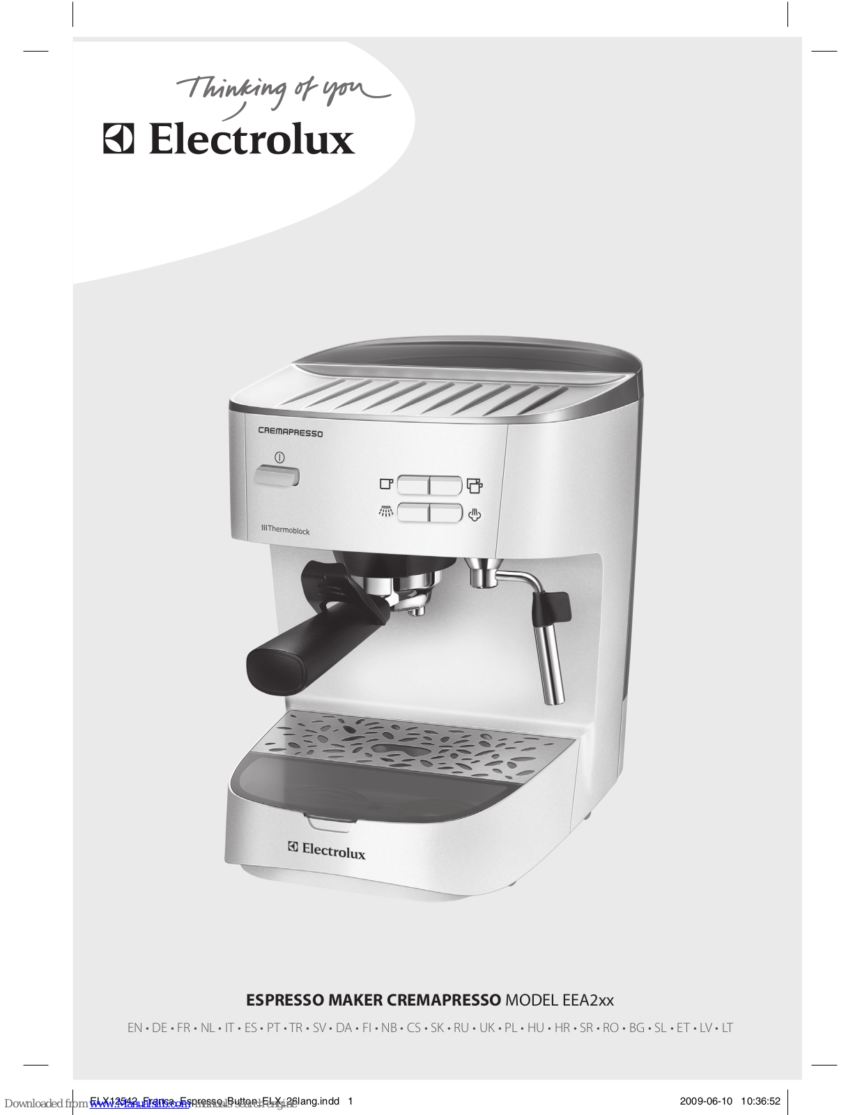 Electrolux EEA 260, EEA 2 Series Instruction Book - ManualMachine.com