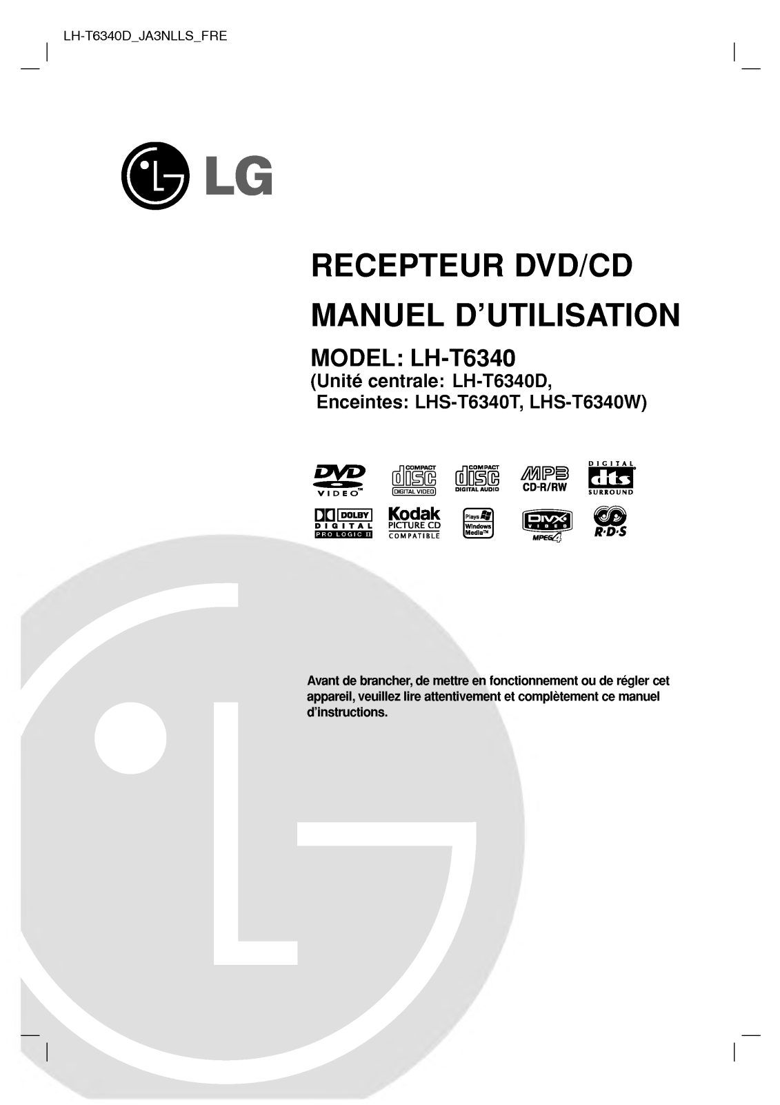 LG LH-T6340D User Manual