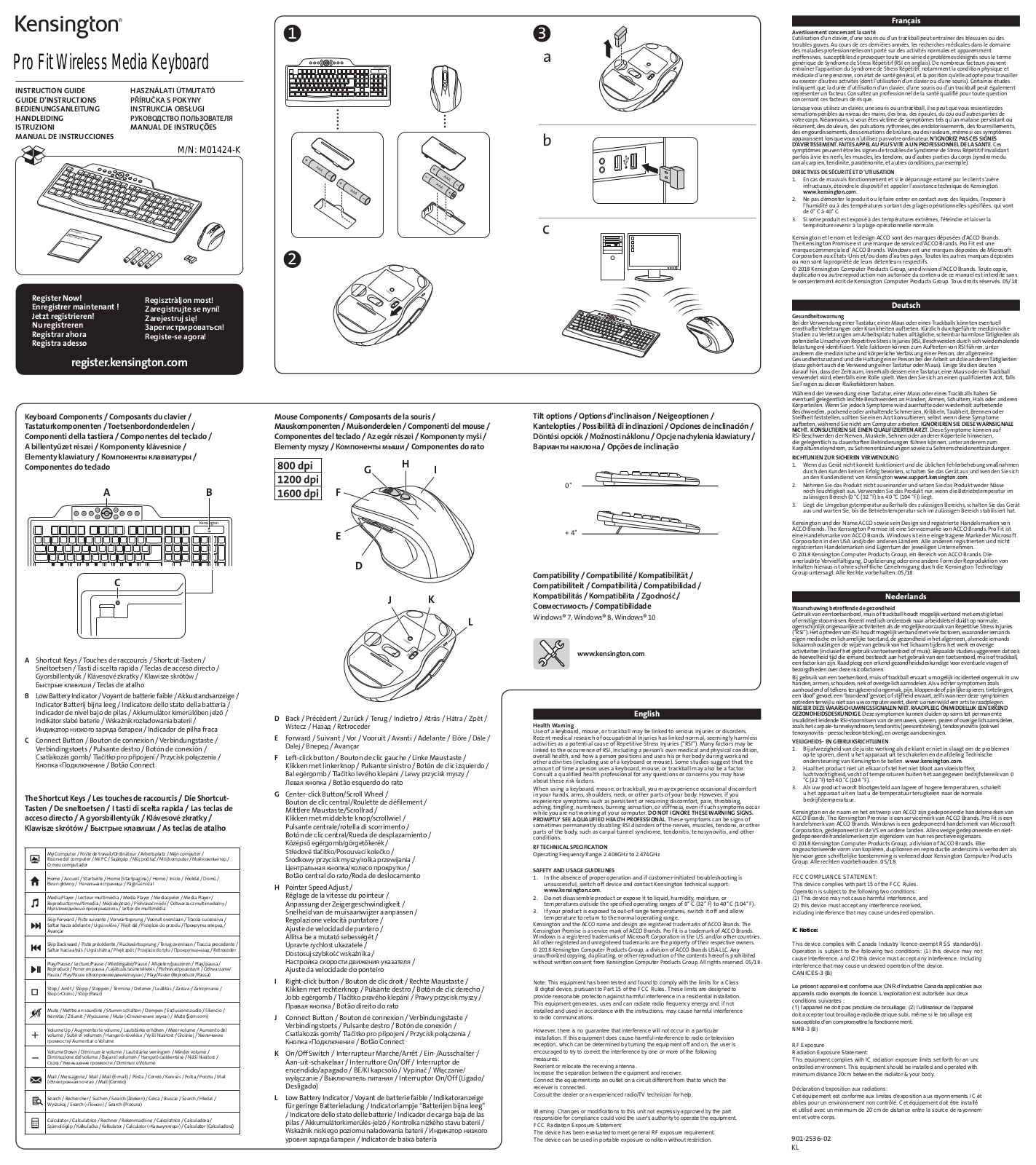 Kensington M01424 K User Manual