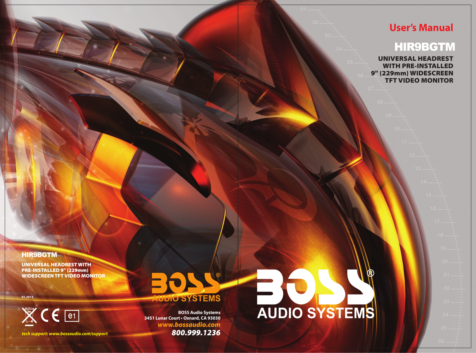 Boss Audio HIR9BGTM User Manual