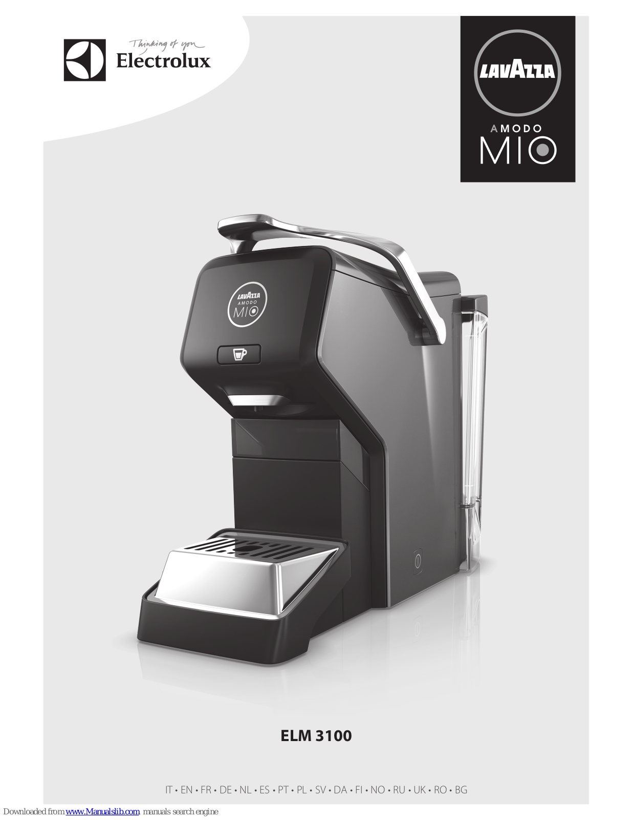 LAVAZZA ELM 3100 Amodo MIO Instruction Book