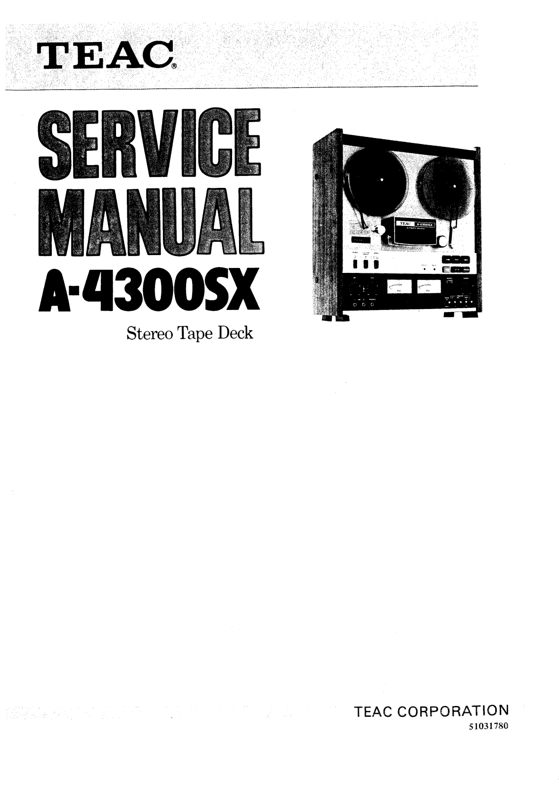 TEAC A-4300-SX Service manual