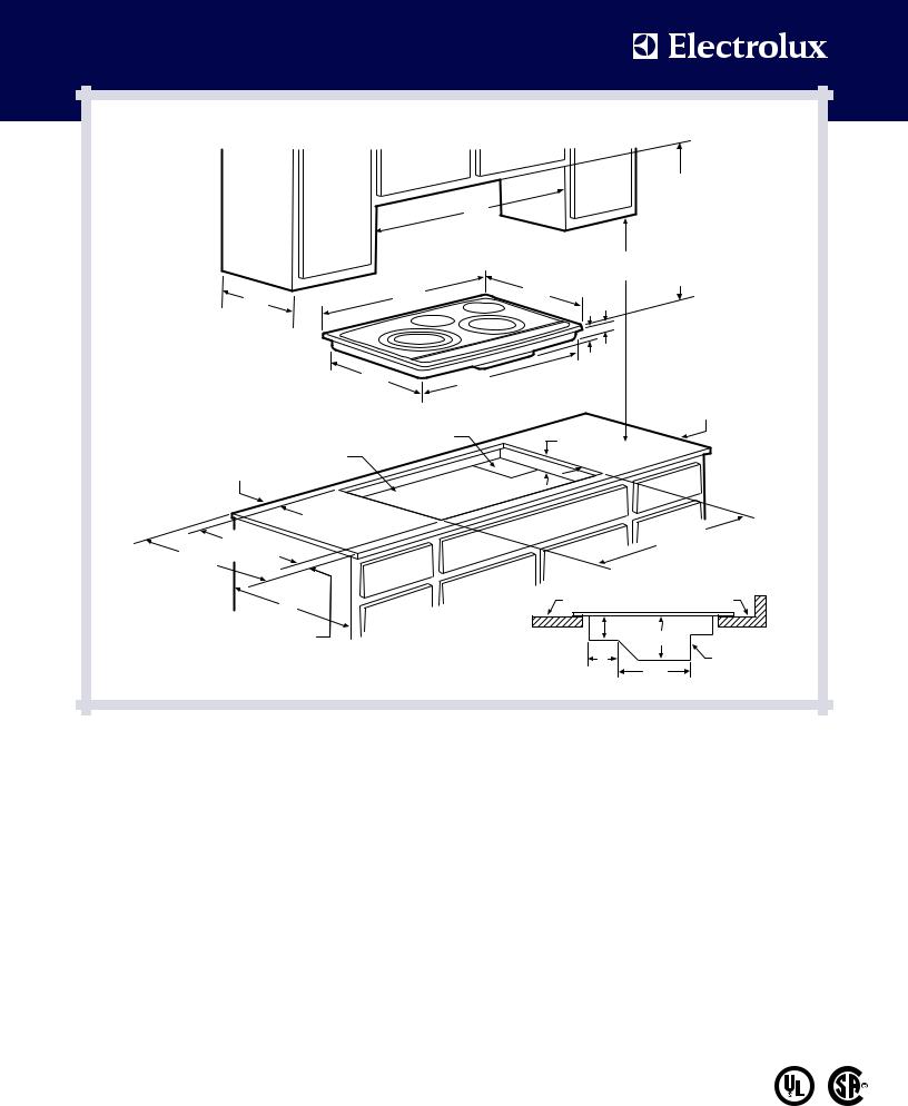 Electrolux EW30EC55G S, EW30EC55G W, EW30EC55G B Specification Sheet