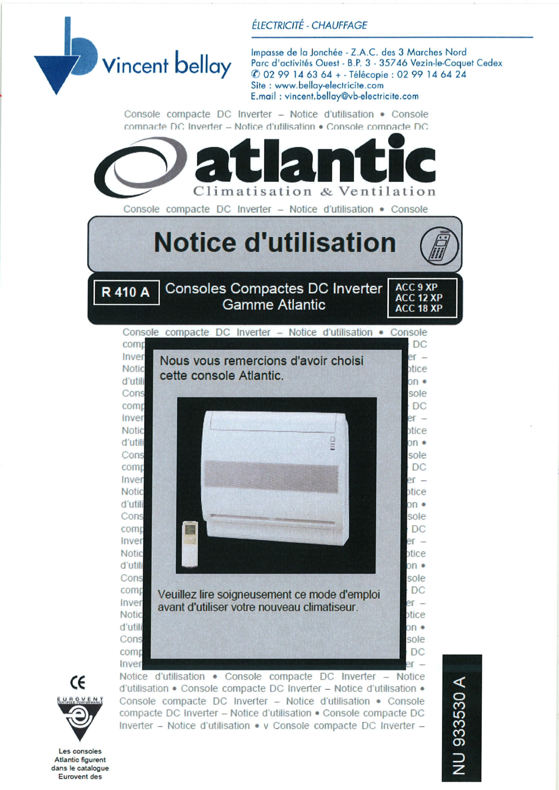 ATLANTIC ACC12XP User Manual