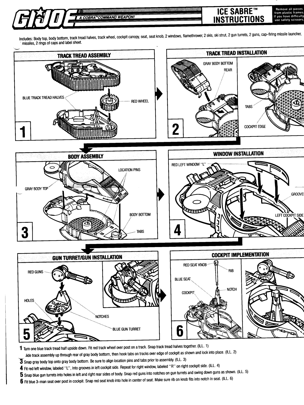 HASBRO GIJoe IceSabre User Manual