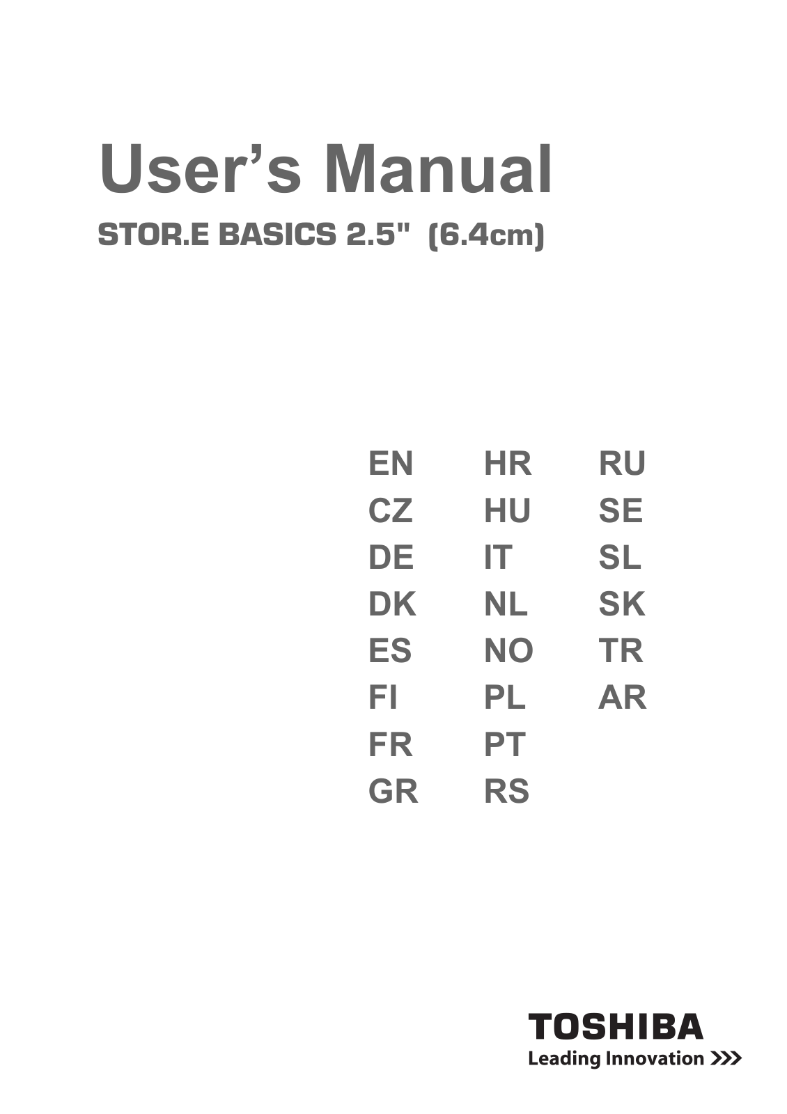 Toshiba HDTB107XK3AA User guide