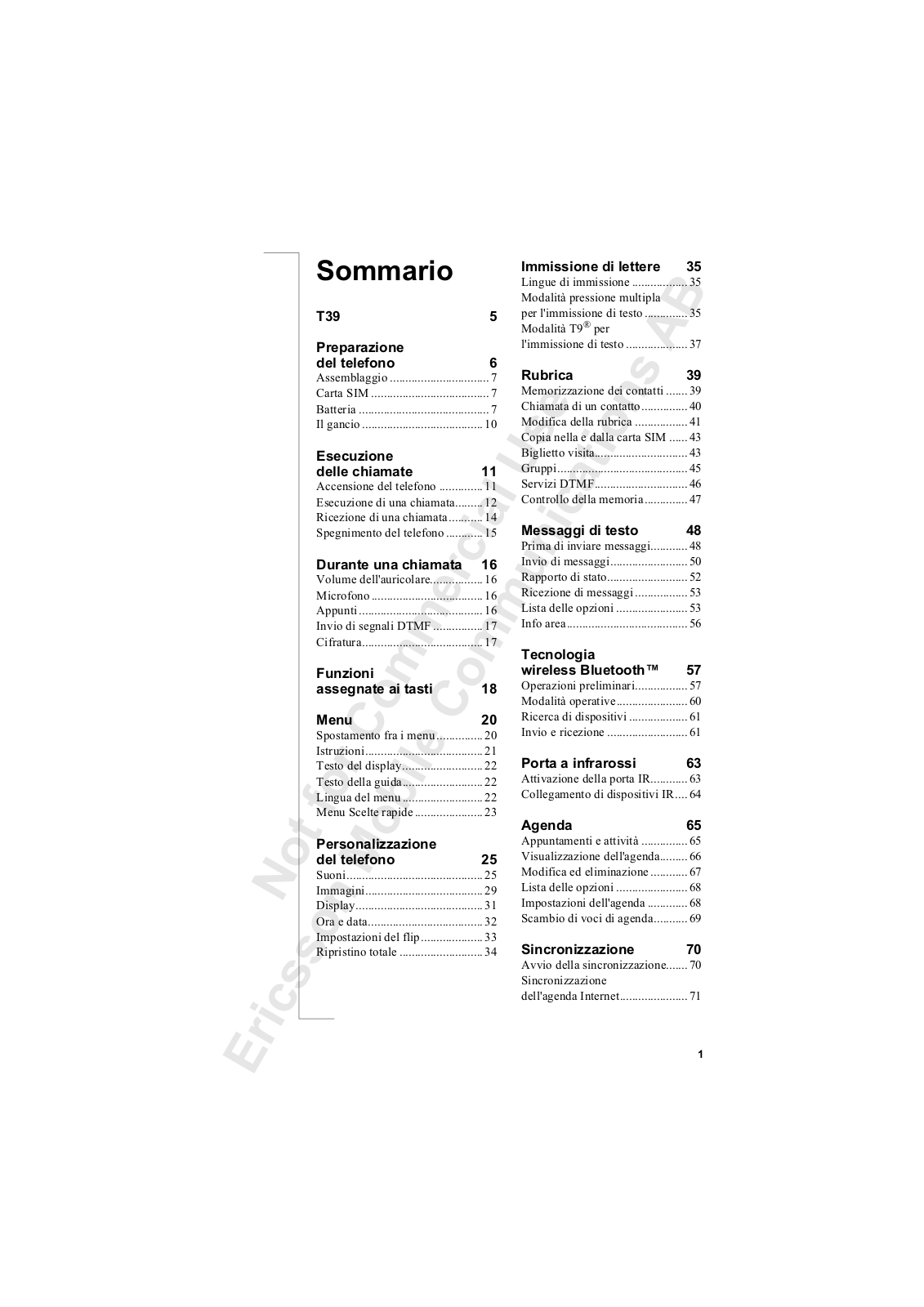 Sony ericsson T39M User Manual