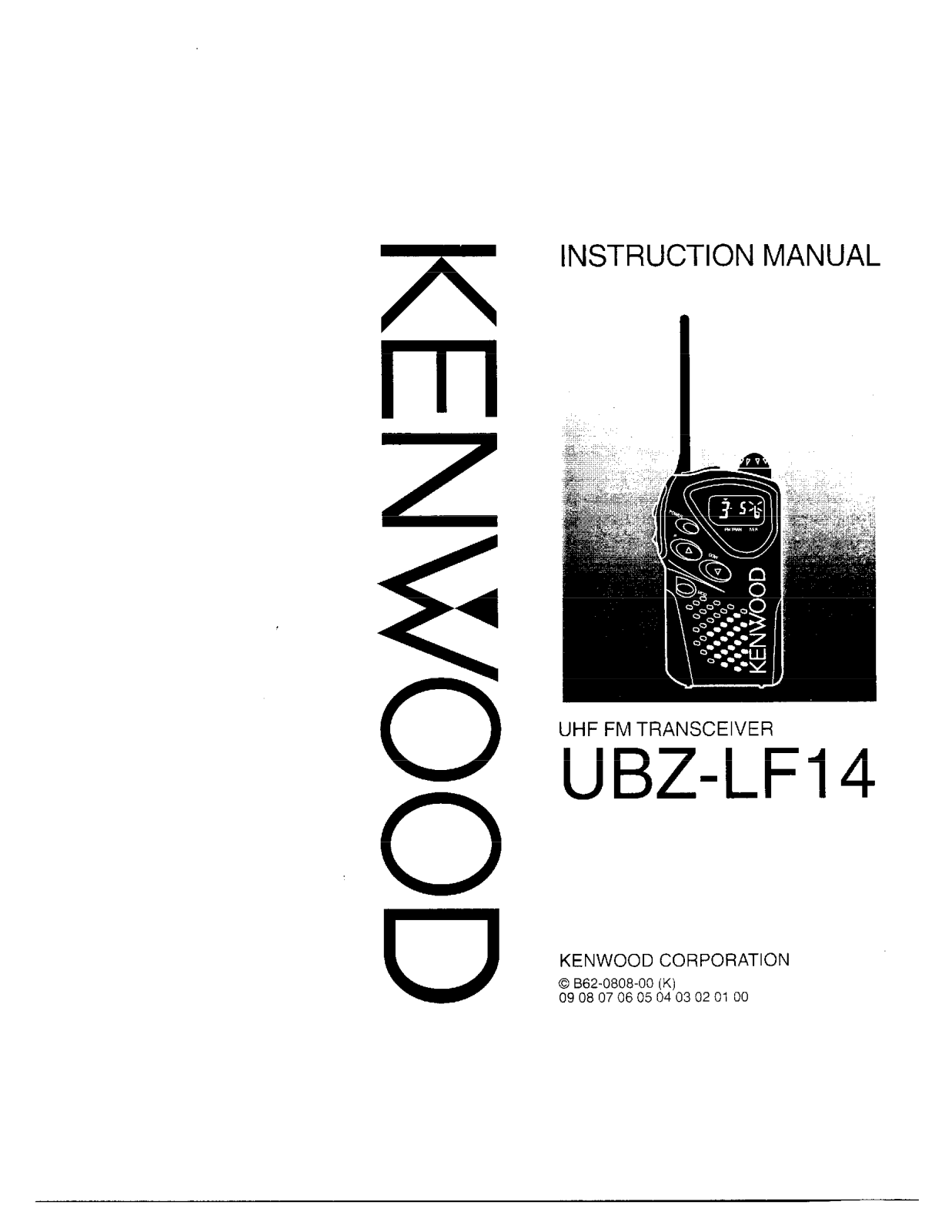Kenwood UBZ-LF14 User Manual