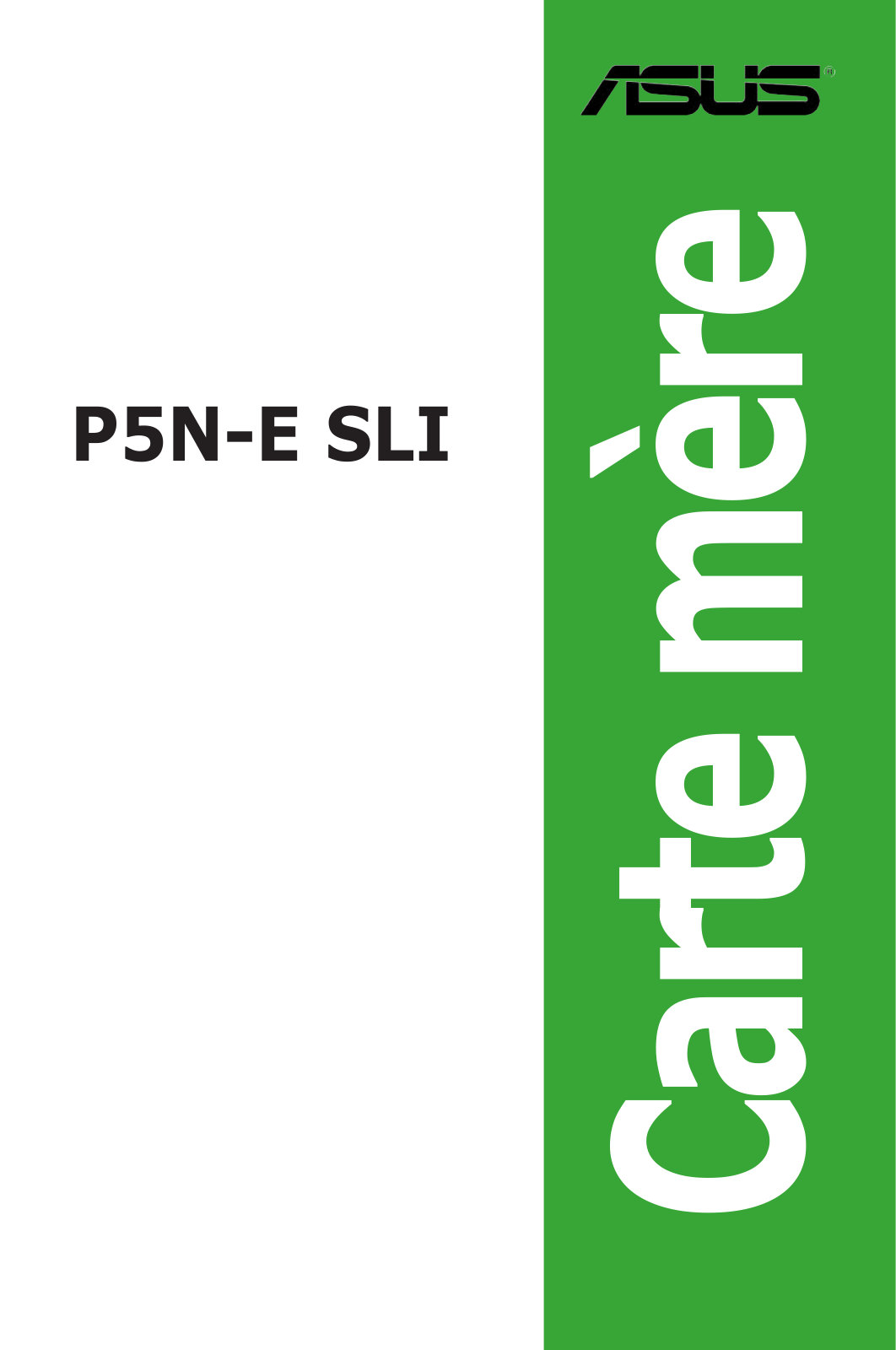 Asus P5N-E SLI User Manual