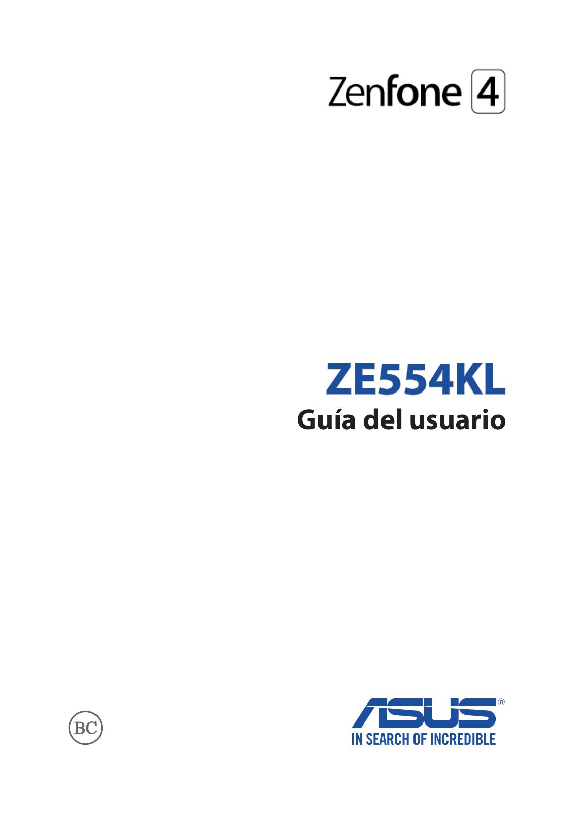 Asus ZE554KL Instruction Manual