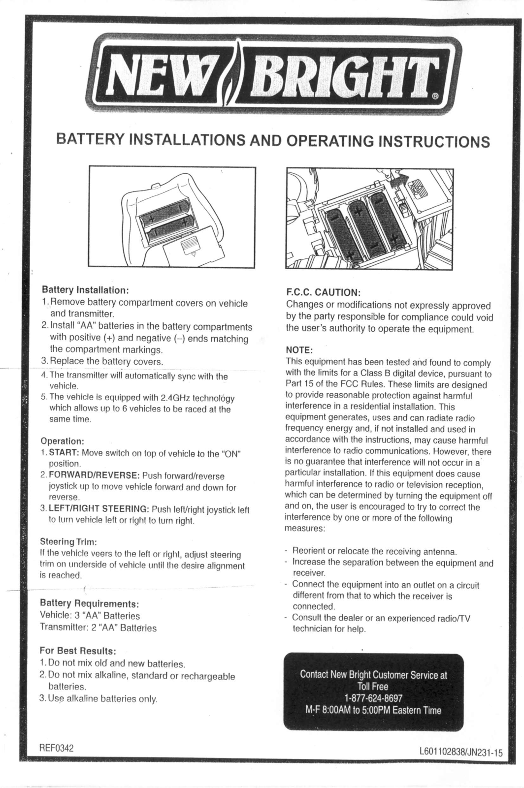 New Bright Co 4MB User Manual