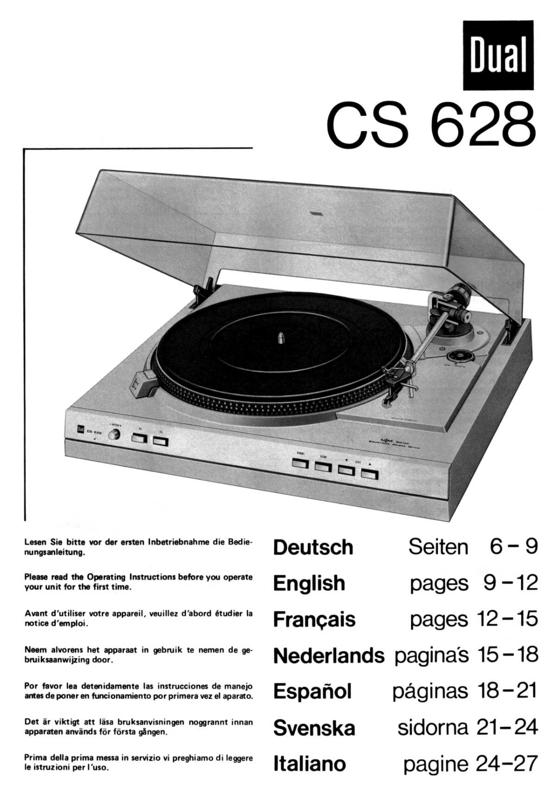 Dual CS-628 Owners manual