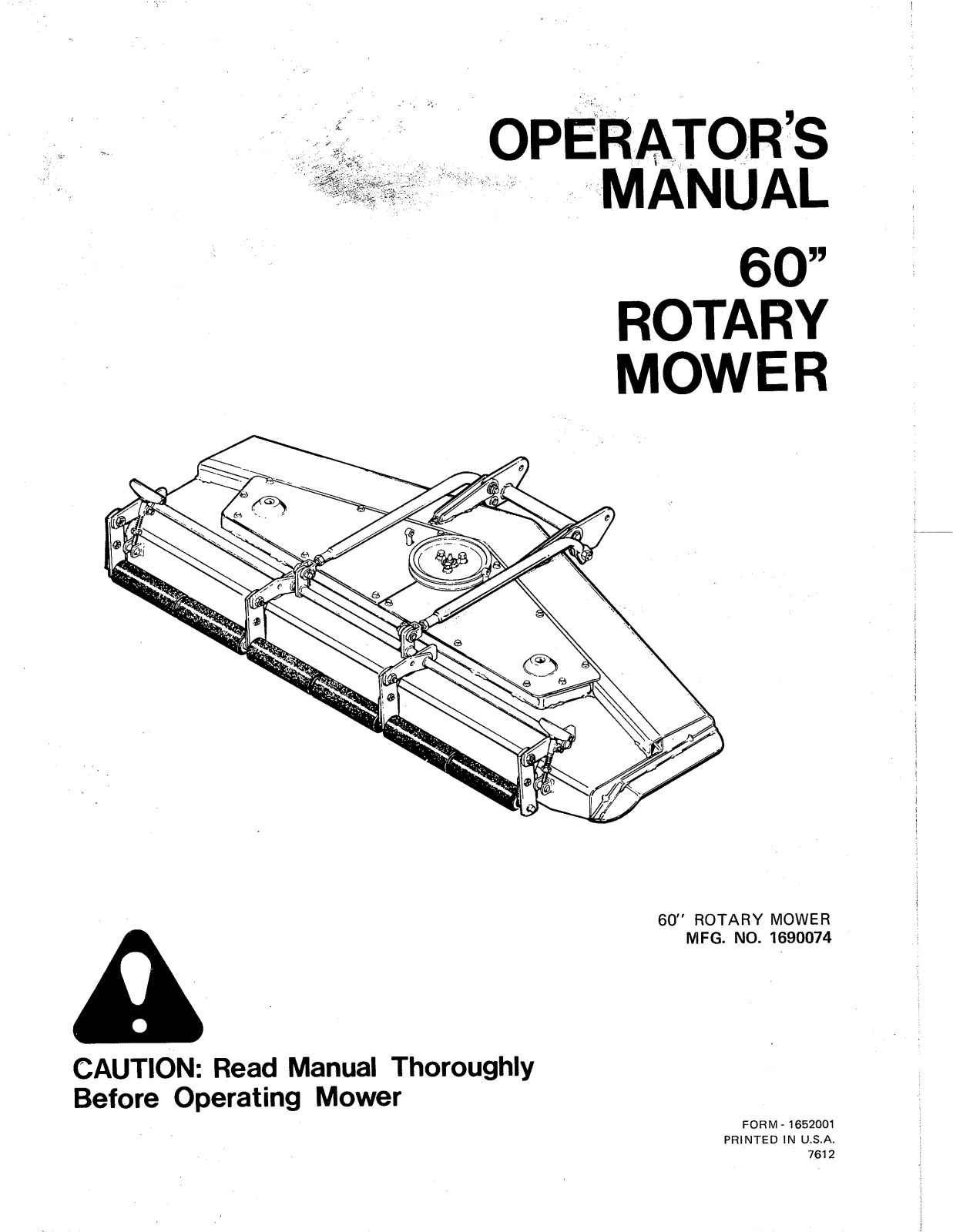 Snapper 1690074 User Manual