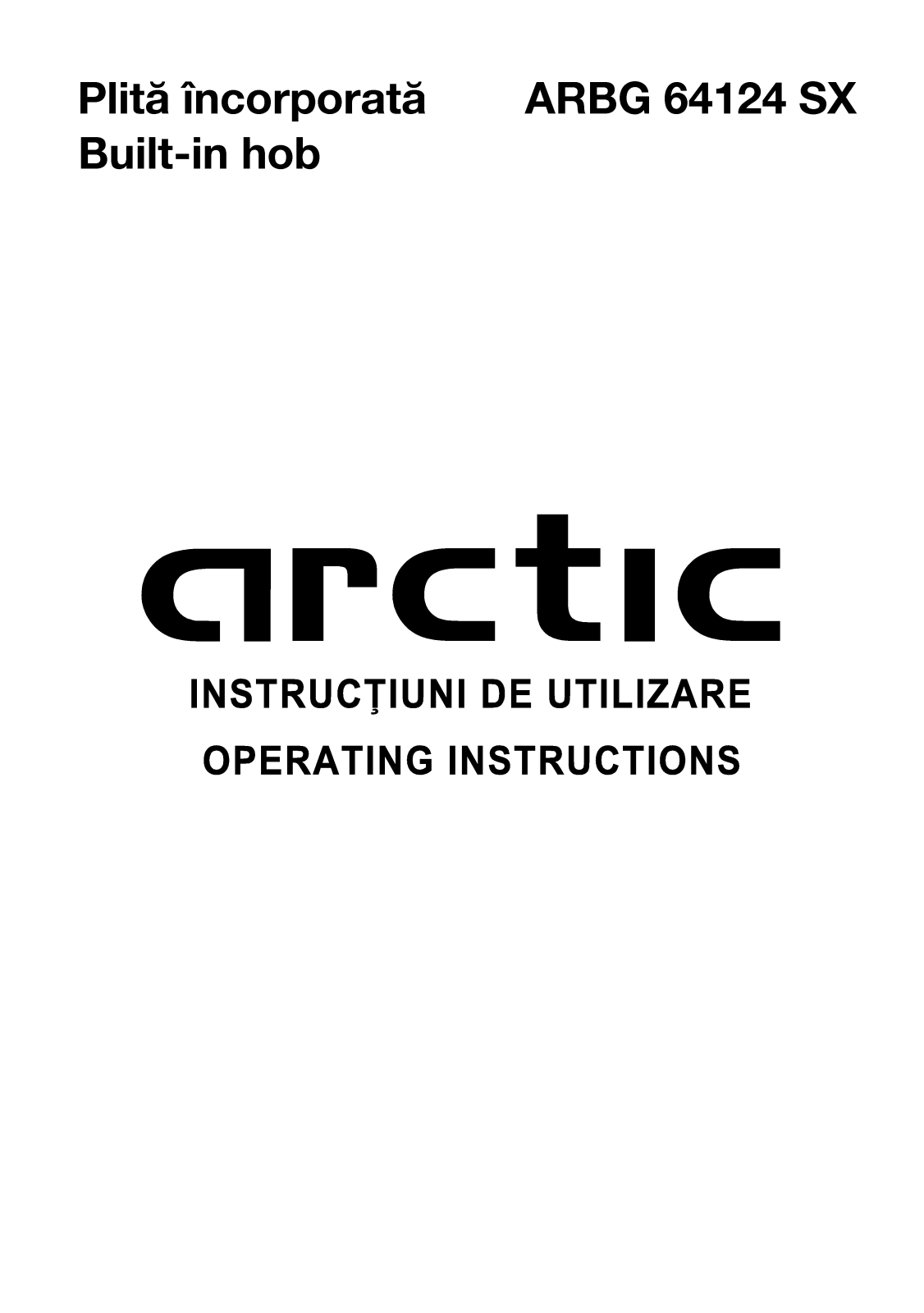 Arctic ARBG 64124 SX User guide - ManualMachine.com