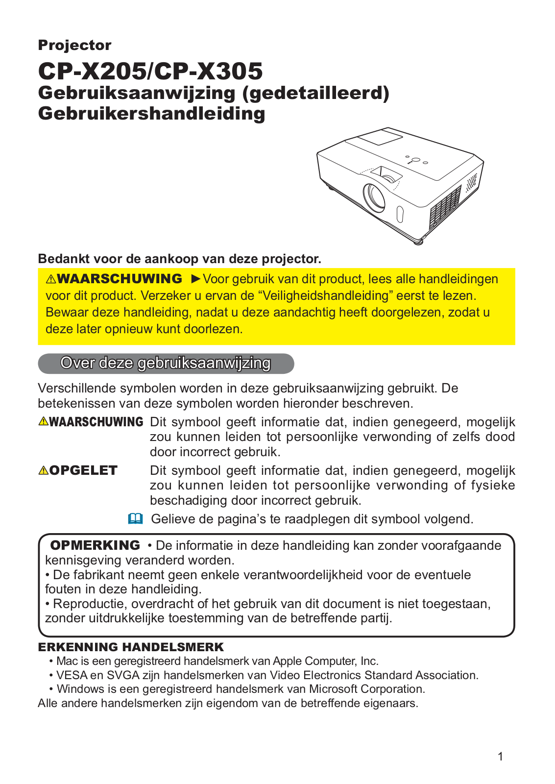 Hitachi CP-X205WF, CP-X305EF User Manual