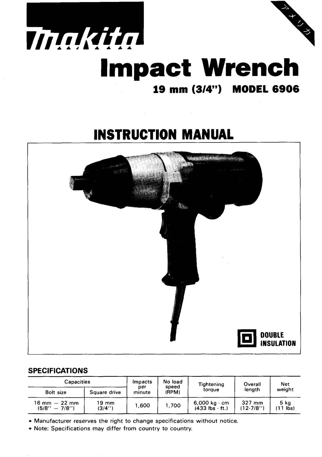 Makita 6906 User guide