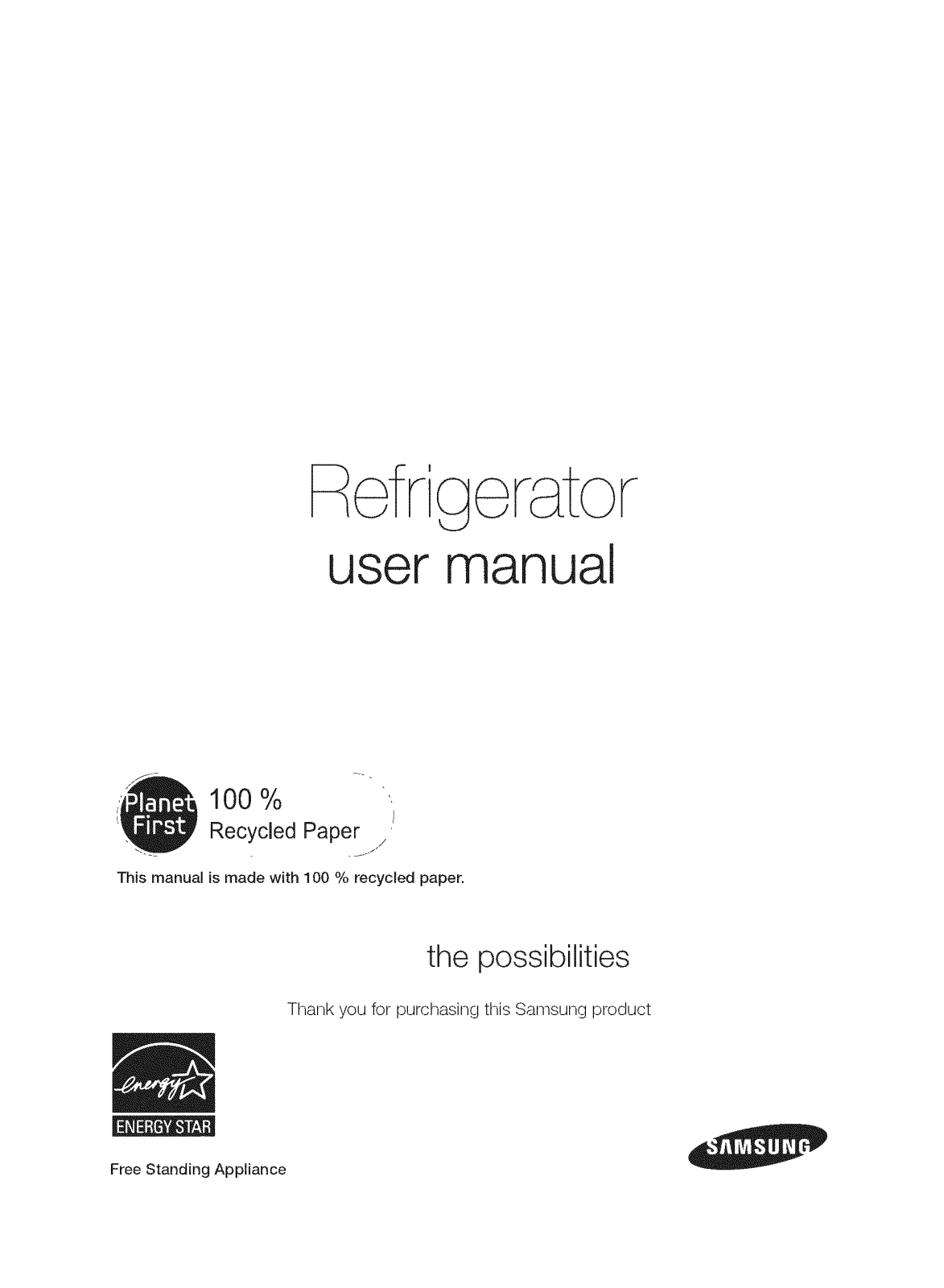 Samsung RF30HDEDTSR/AA-08, RF30HDEDTSR/AA-07, RF30HDEDTSR/AA-06, RF30HDEDTSR/AA-05, RF30HDEDTSR/AA-04 Owner’s Manual - ManualMachine.com