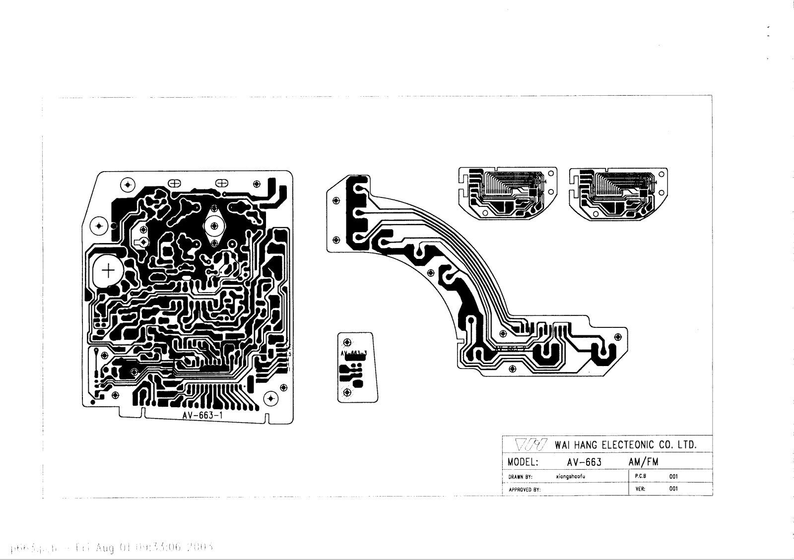 Vitek VT-3506 PCB LAYOUT DIAGRAM