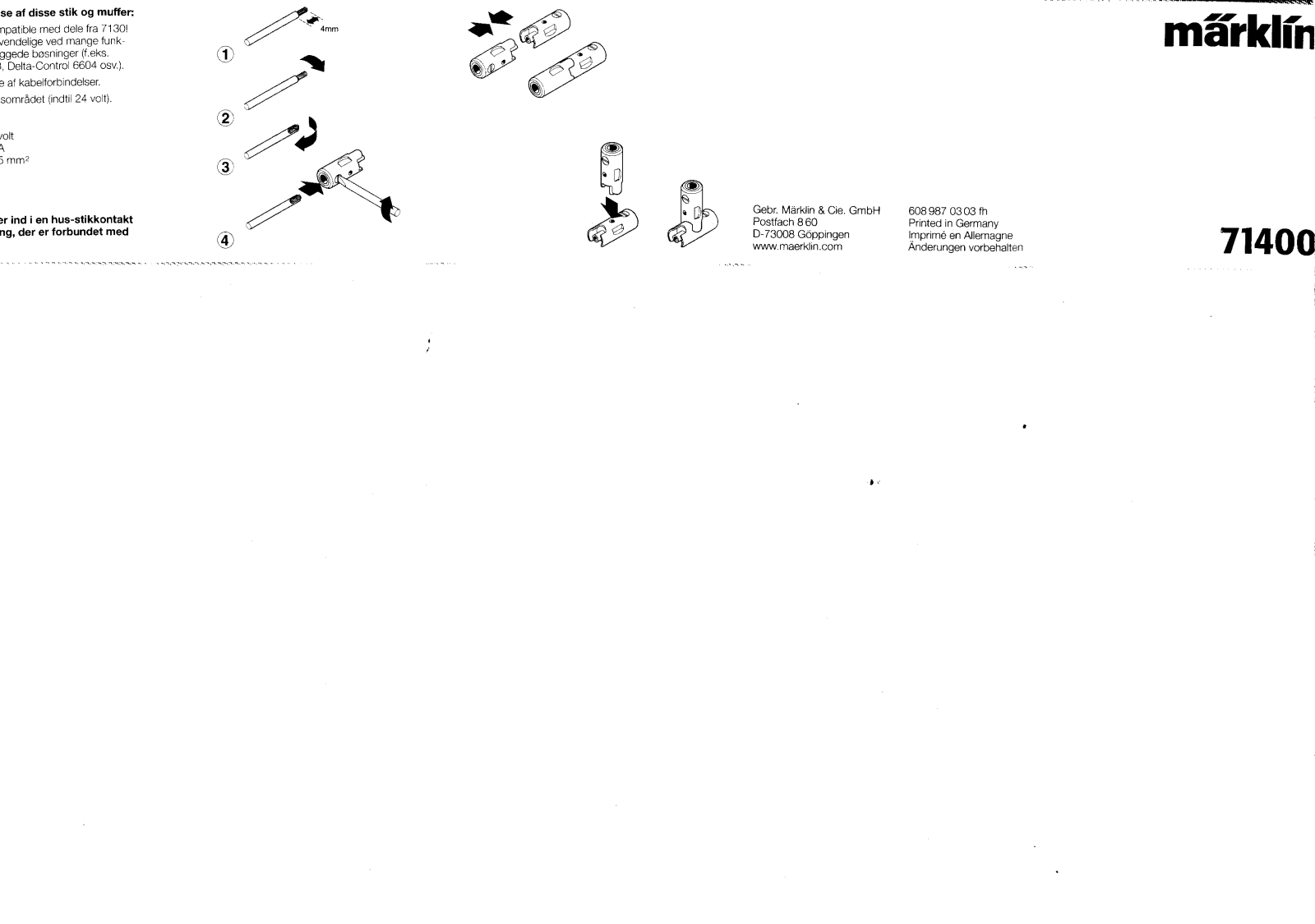 Märklin 71400 User guide - ManualMachine.com