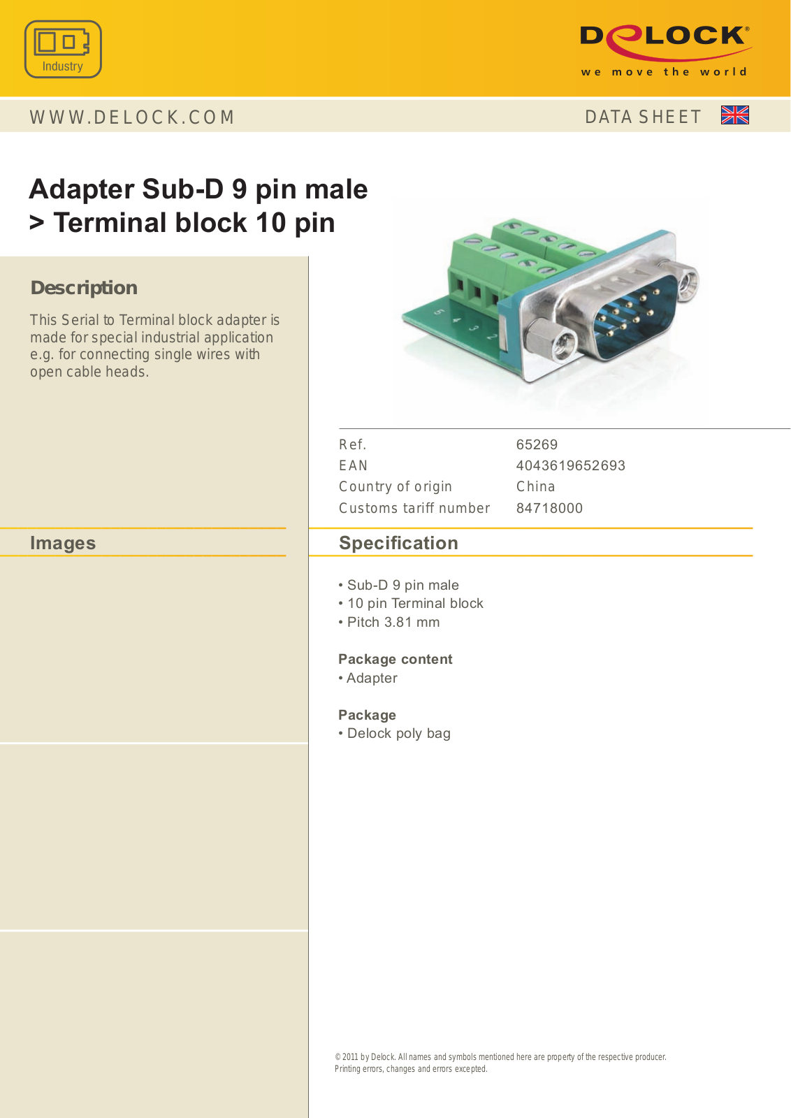 DeLOCK 65269 User Manual