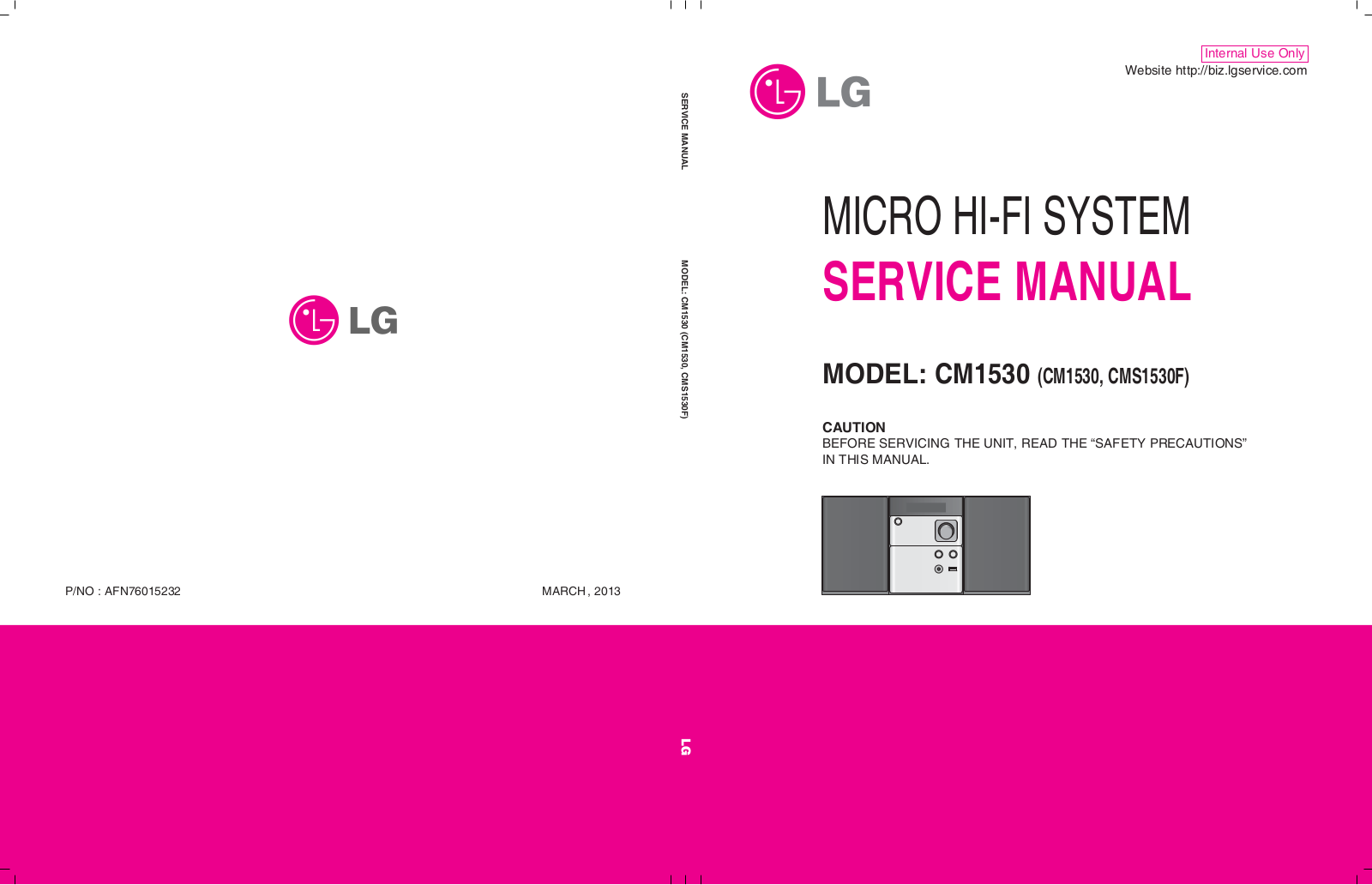 LG CM1530, CMS1530F Schematic