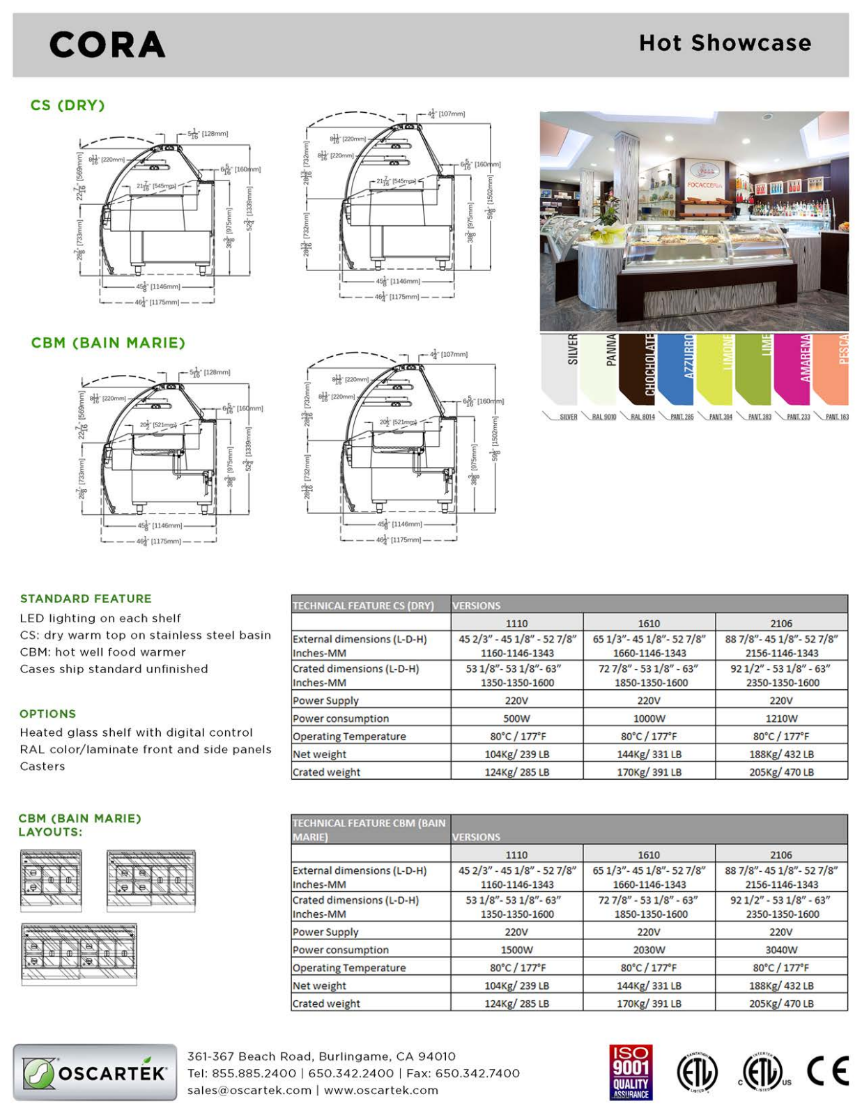 Oscartek CORA CBM1110 User Manual