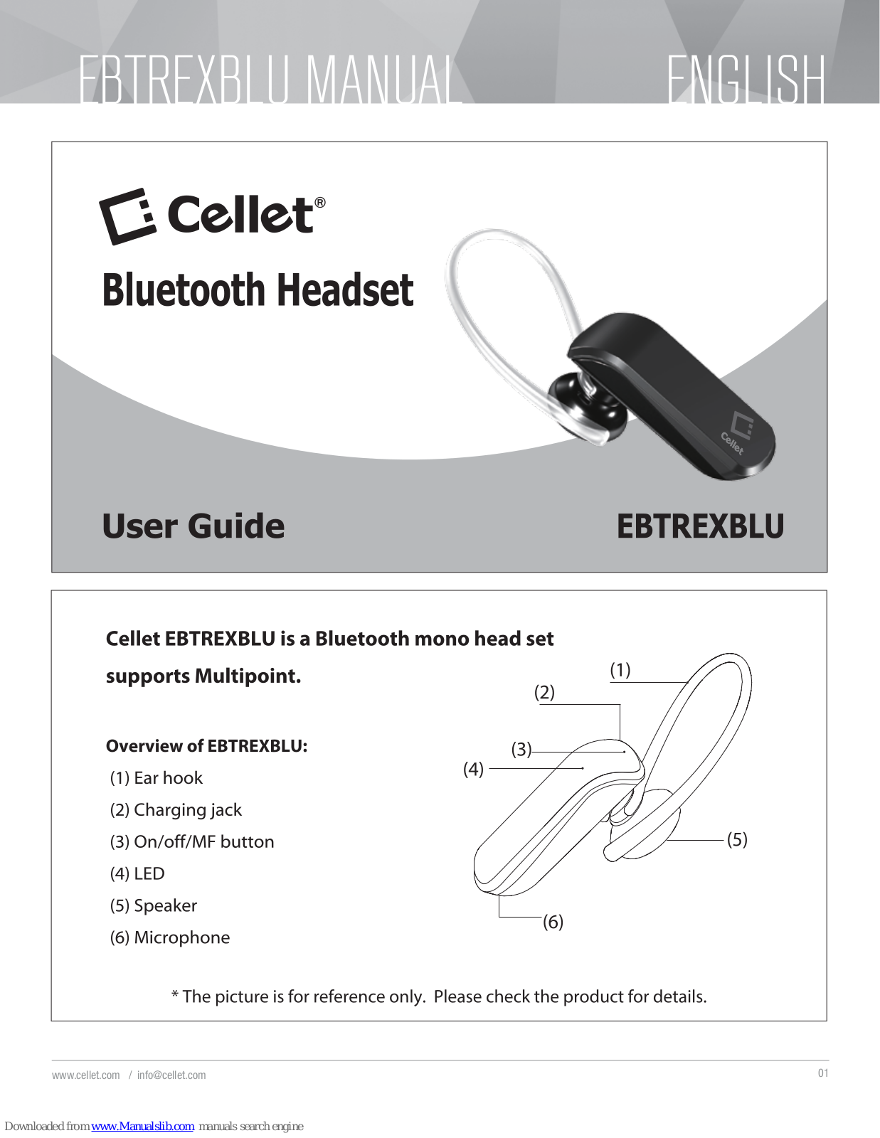 Cellet EBTREXBLU User Manual - ManualMachine.com