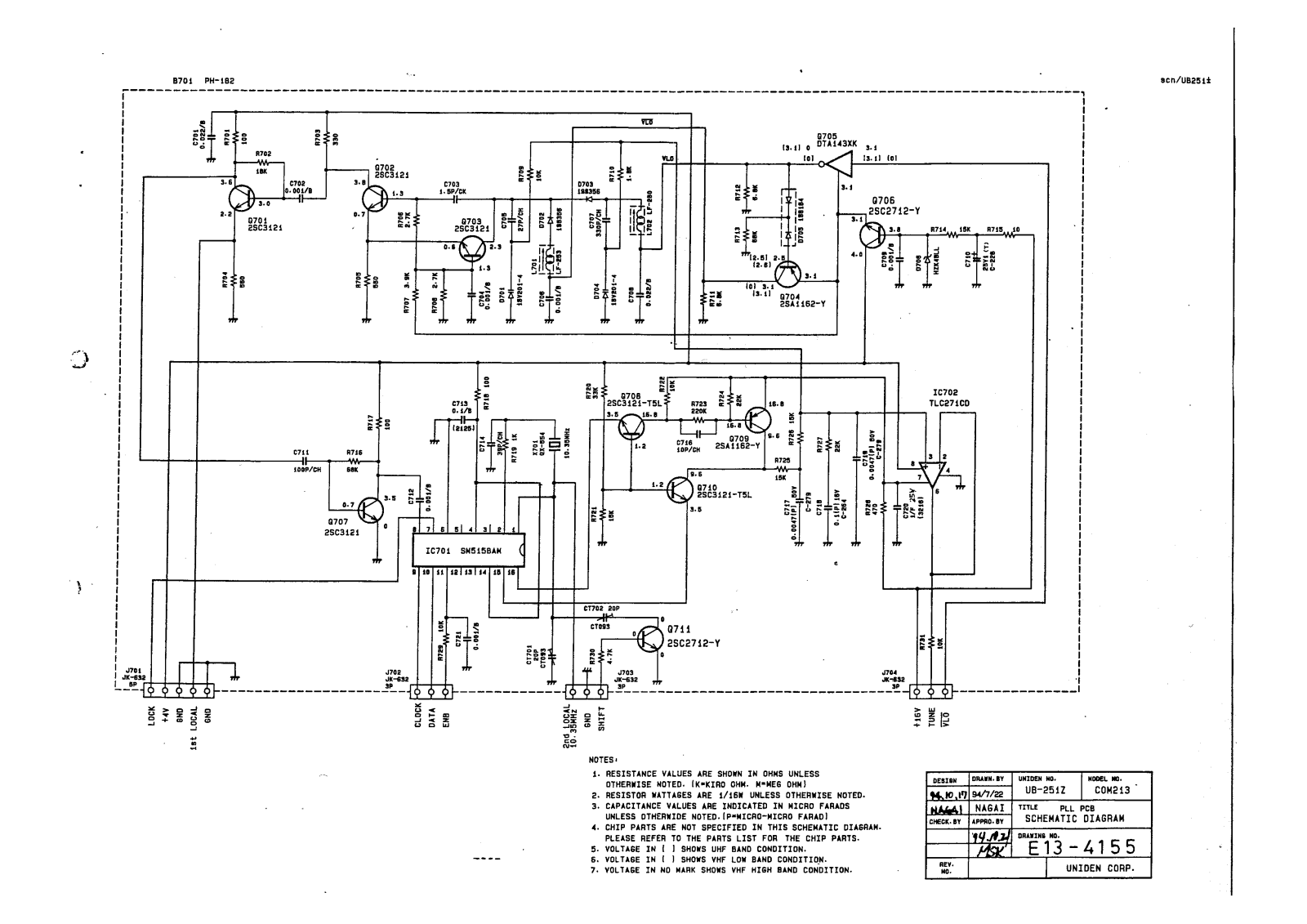 Albrecht SC AE 95H, SC COM 213 Schematic