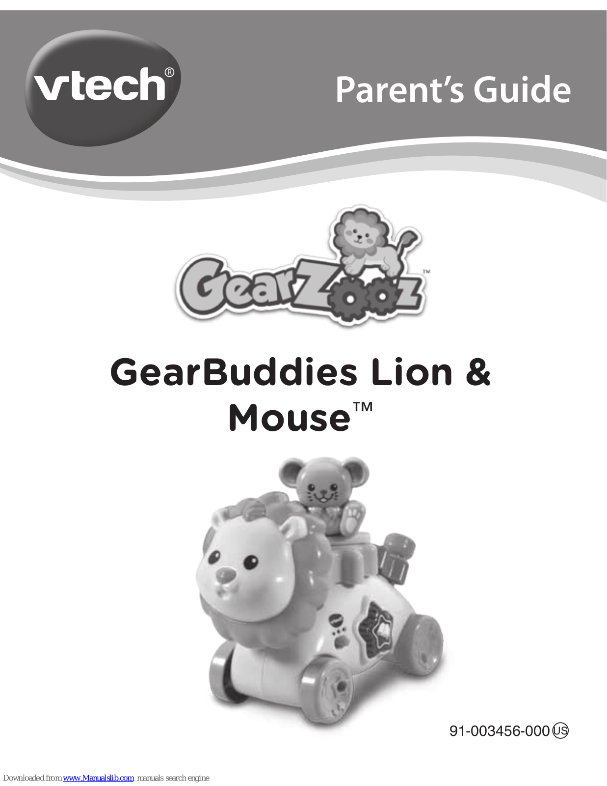 VTech GearBuddies Lion & Mouse Parents' Manual - ManualMachine.com